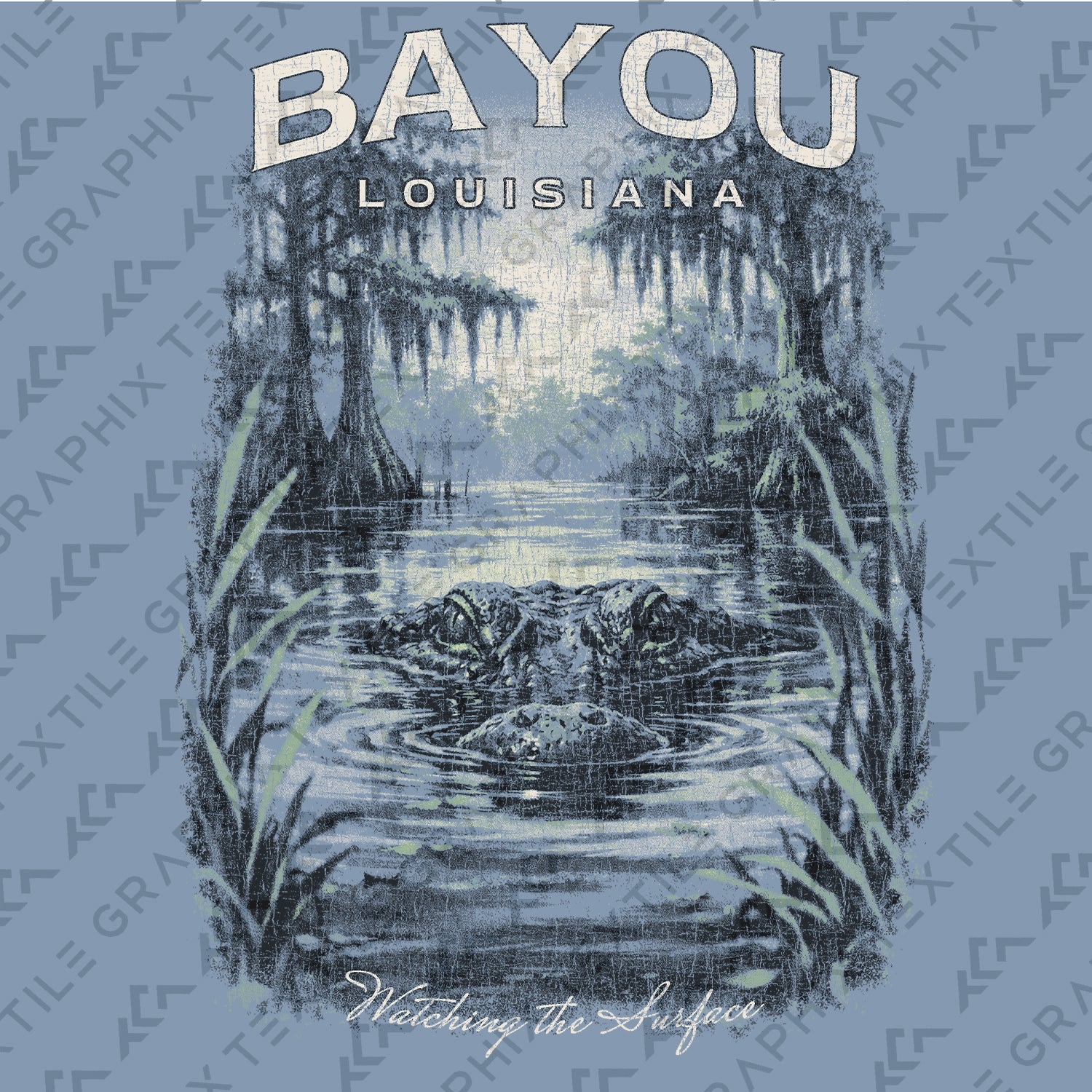 Louisiana Bayou Alligator Shirt, Swamp Nature Graphic Tee, Cajun Travel Souvenir T-Shirt, Bayou Gator Vintage Shirt