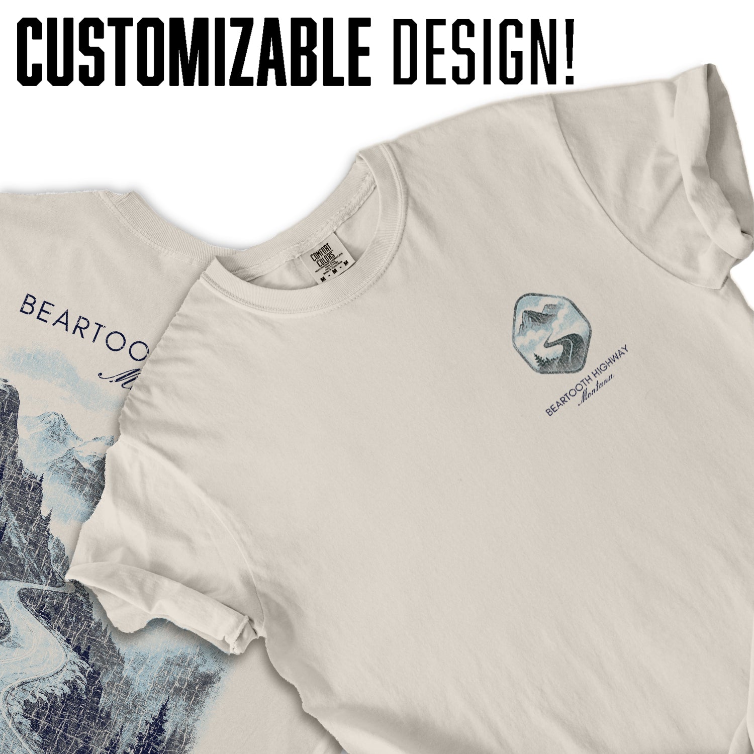 Beartooth Highway Montana T-Shirt Vintage Mountain Road Tee | Scenic Drive Travel Souvenir Shirt | Western Adventure Graphic