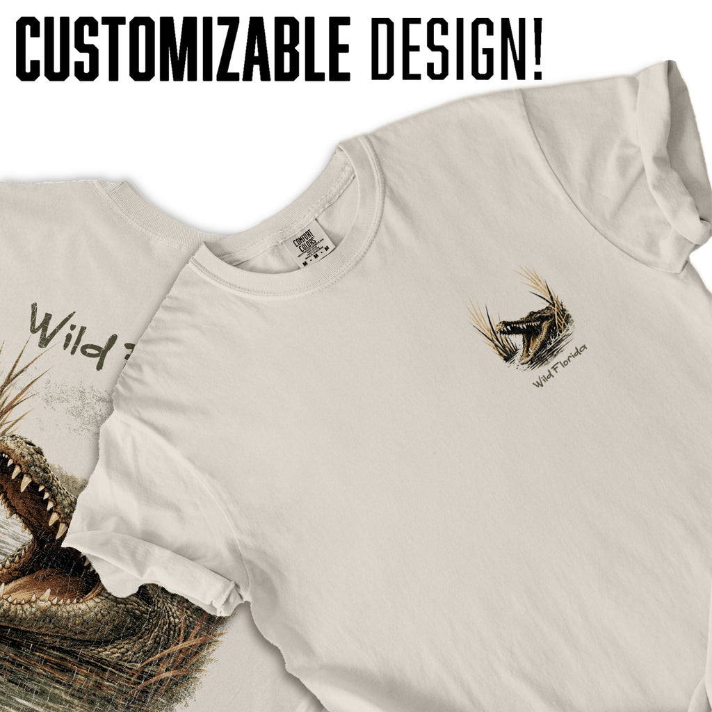 Wild Florida Alligator T-Shirt Vintage Gator Tee | Everglades Wildlife Shirt | Florida Travel Souvenir Gift