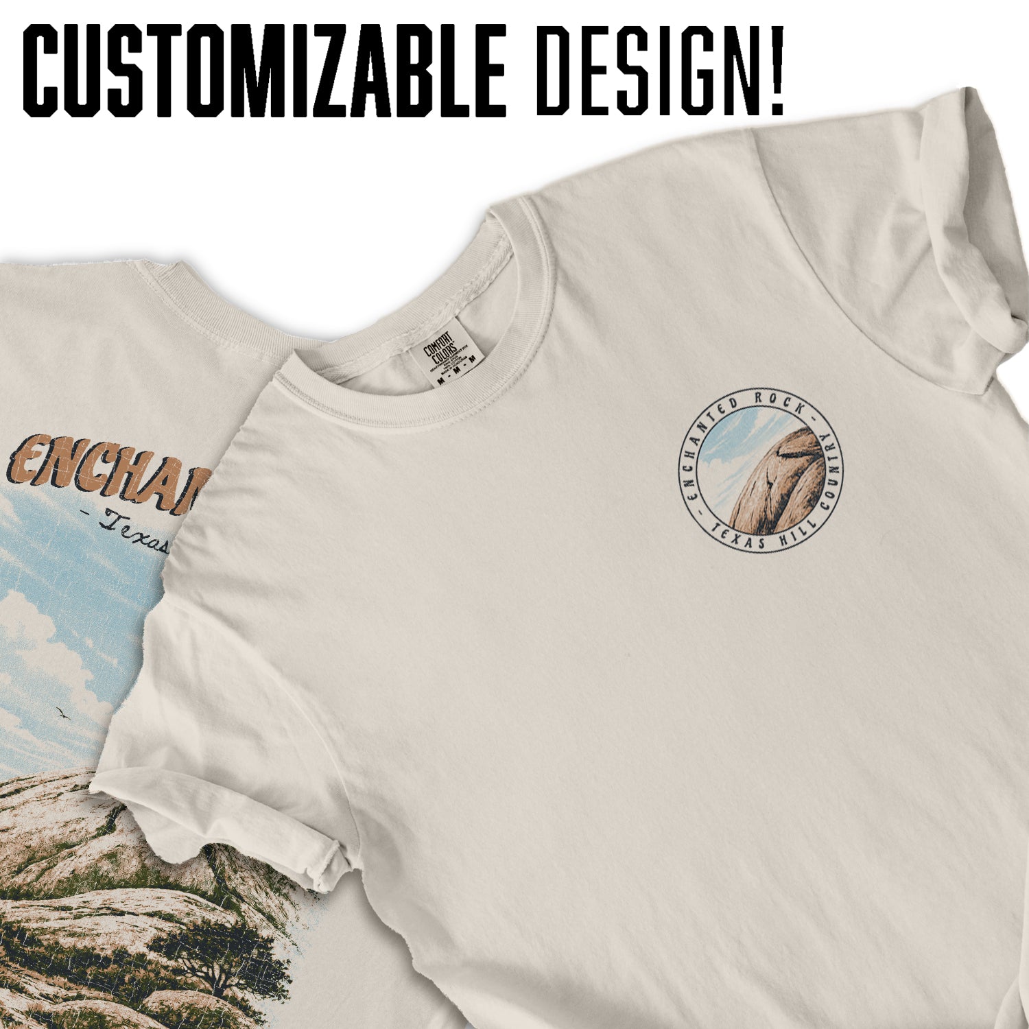 Enchanted Rock Texas Shirt, Texas Hill Country Hiking Tee, Vintage State Park Travel T-Shirt, Outdoor Adventure Nature Lover Gift