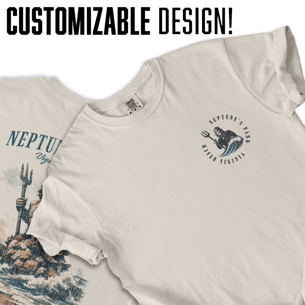 Neptune's Park Virginia Beach Shirt, King Neptune Statue Tee, Coastal Graphic T-Shirt, Nautical Beach Tee, Virginia Beach Gift
