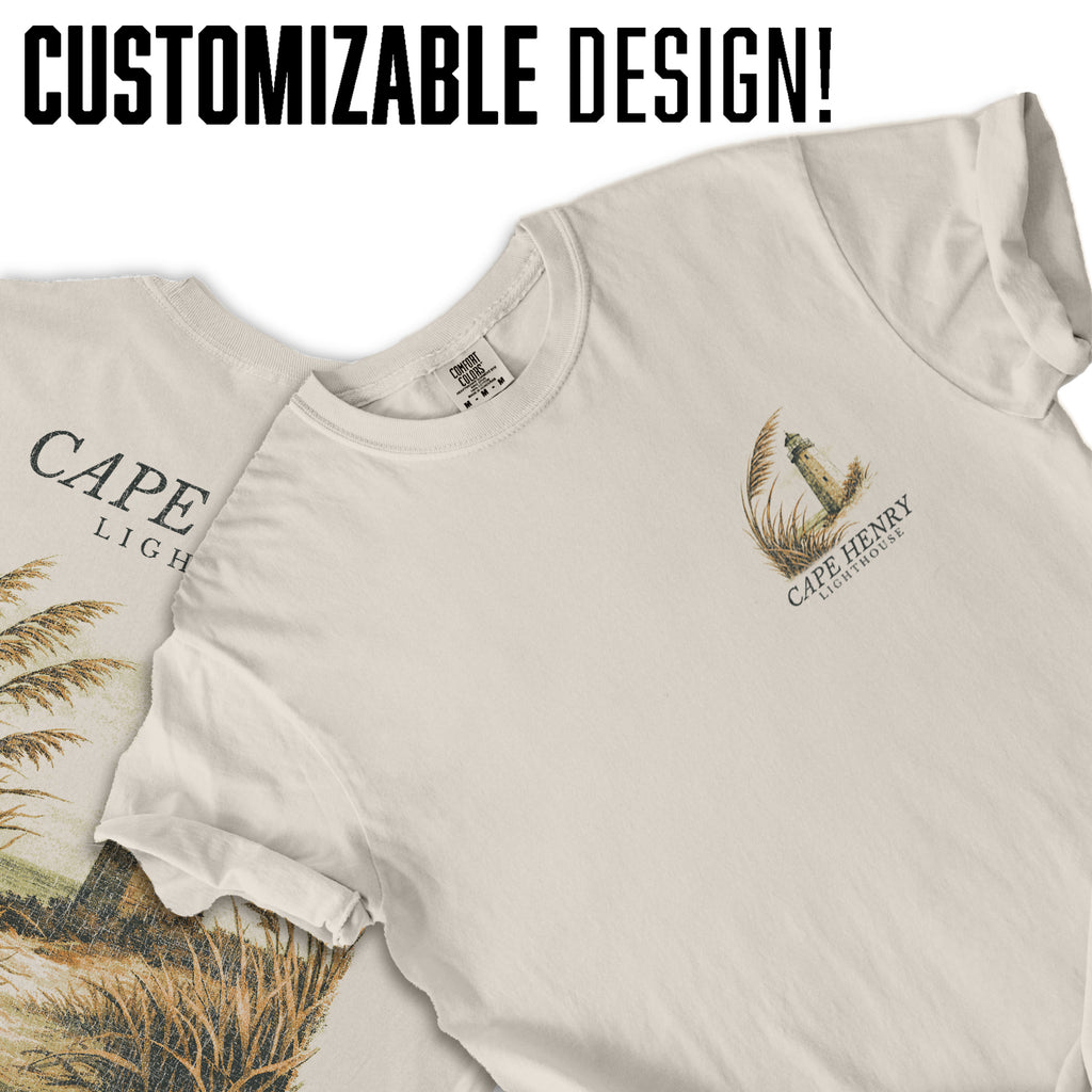 Cape Henry Lighthouse Shirt, Virginia Beach Tee, Coastal Lighthouse T-Shirt, Vintage Nautical Graphic Tee, Beach Lover Gift