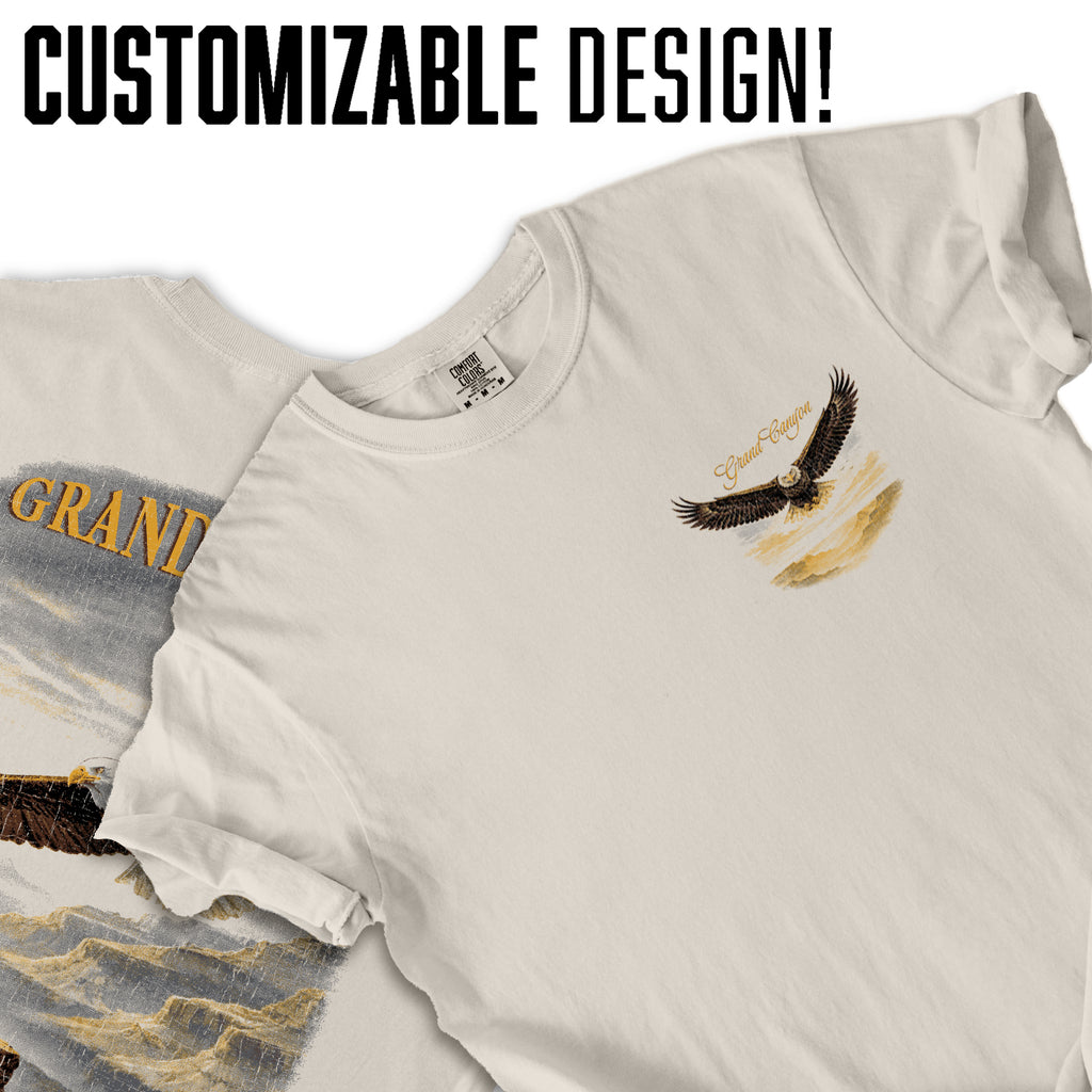 Grand Canyon Eagle Shirt, Vintage National Park Tee, Arizona Travel Graphic T-Shirt, Retro Canyon Nature Gift