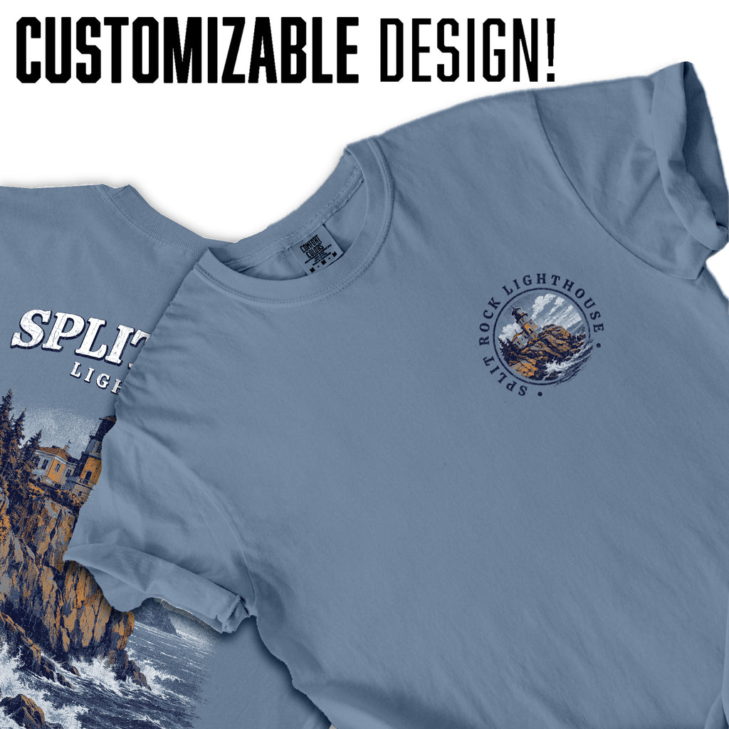 Split Rock Lighthouse Minnesota T-Shirt, North Shore Lake Superior Tee, Coastal Cliff Lighthouse Shirt, Vintage Travel Graphic