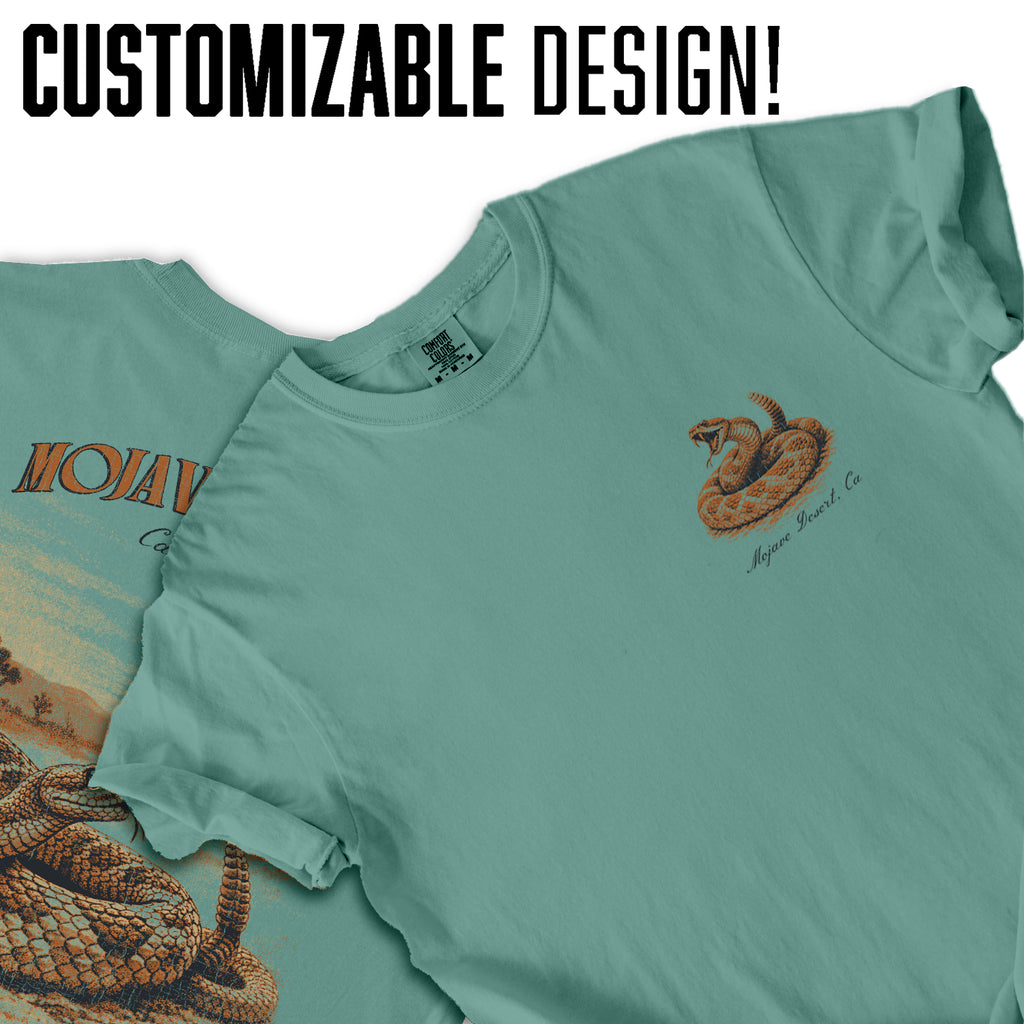 Mojave Desert California T-Shirt Vintage Rattlesnake Tee | Southwest Travel Souvenir Shirt | Desert Wildlife Graphic