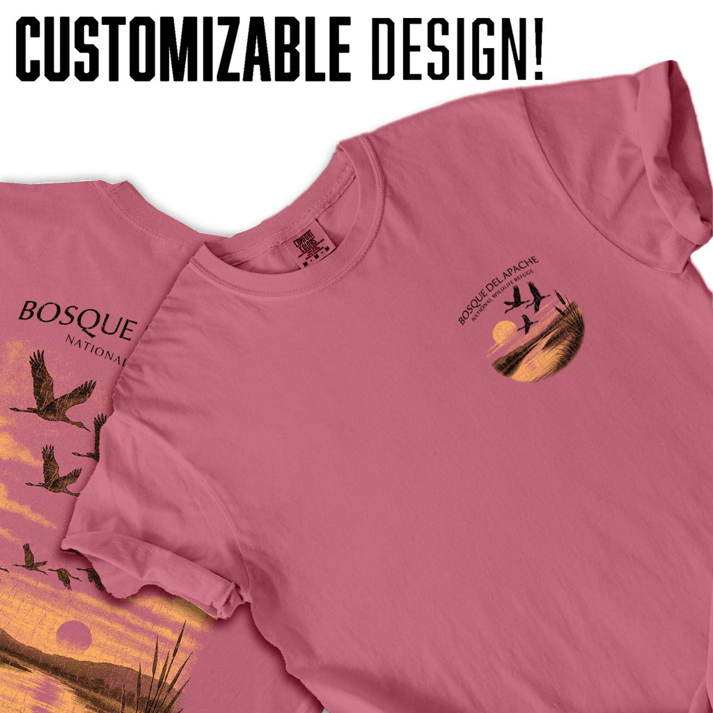 Bosque del Apache T-Shirt Vintage Wildlife Refuge Tee | New Mexico Bird Migration Shirt | Nature Travel Souvenir Graphic