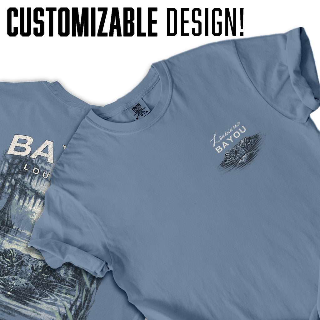 Louisiana Bayou Alligator Shirt, Swamp Nature Graphic Tee, Cajun Travel Souvenir T-Shirt, Bayou Gator Vintage Shirt