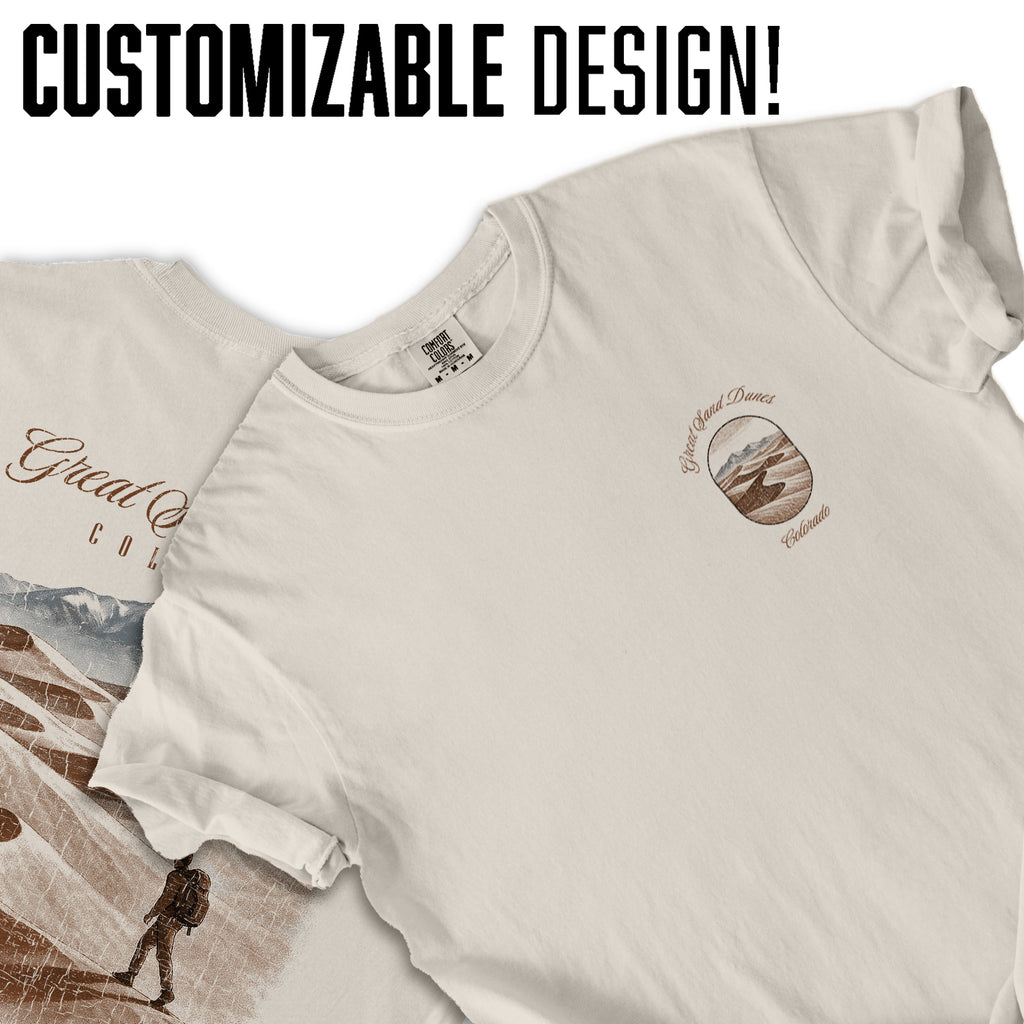 Great Sand Dunes Colorado T-Shirt Vintage National Park Tee | Colorado Travel Souvenir Shirt | Desert Mountain Hiking Graphic
