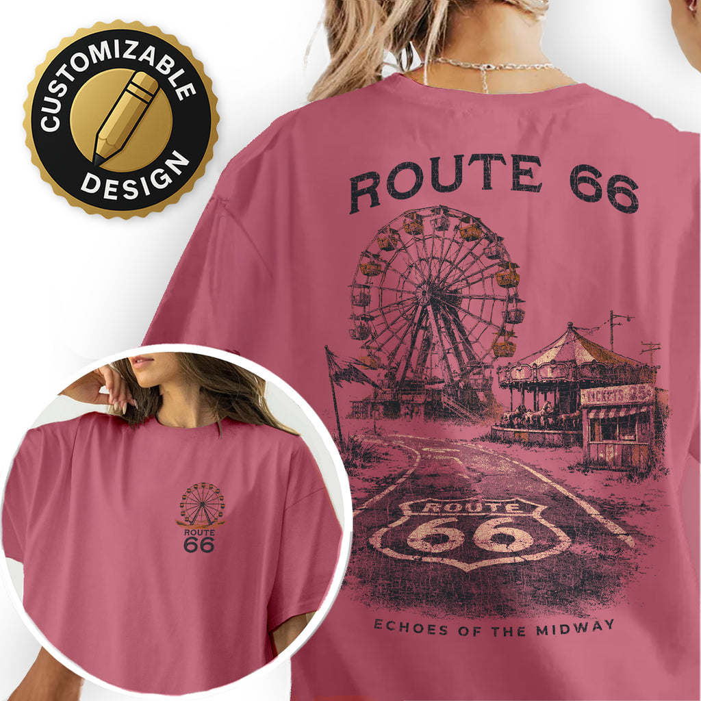 Route 66 Shirt Vintage Road Trip Tee, Retro Highway Graphic T-Shirt, Americana Travel Tee, Classic Route 66 Gift