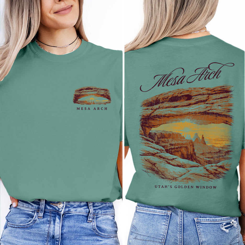 Mesa Arch Canyonlands Utah T-Shirt, Sunrise Desert Arch Graphic Tee, Canyonlands National Park Shirt, Utah Travel Souvenir