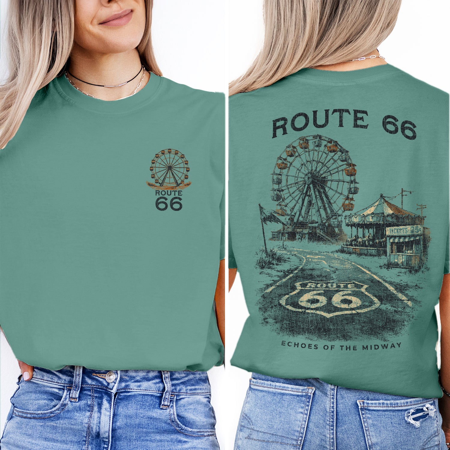 Route 66 Shirt Vintage Road Trip Tee, Retro Highway Graphic T-Shirt, Americana Travel Tee, Classic Route 66 Gift