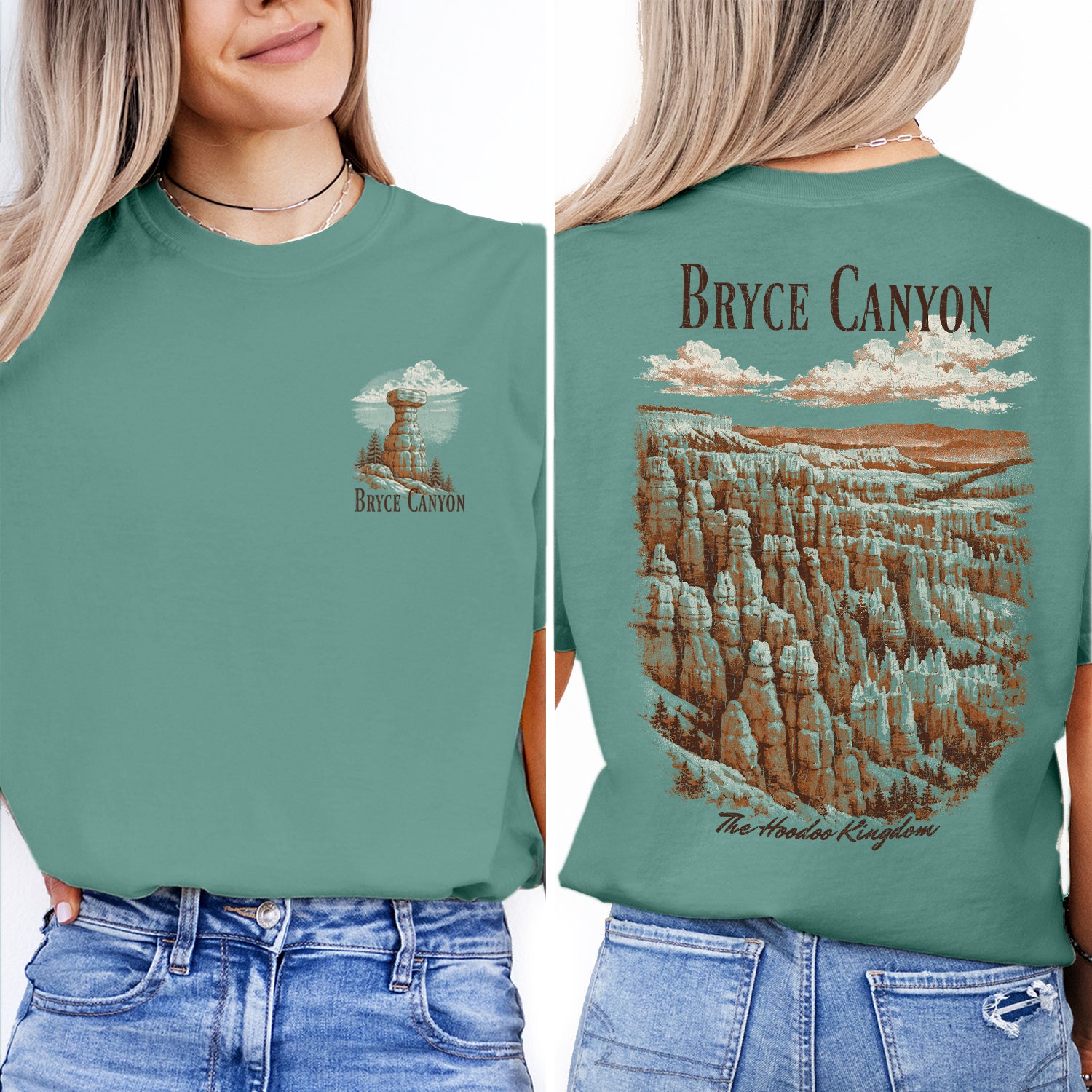 Bryce Canyon National Park Shirt, Utah Travel Tee, Hoodoo Kingdom Vintage Landscape T-Shirt, Hiking Souvenir Gift for Nature Lovers