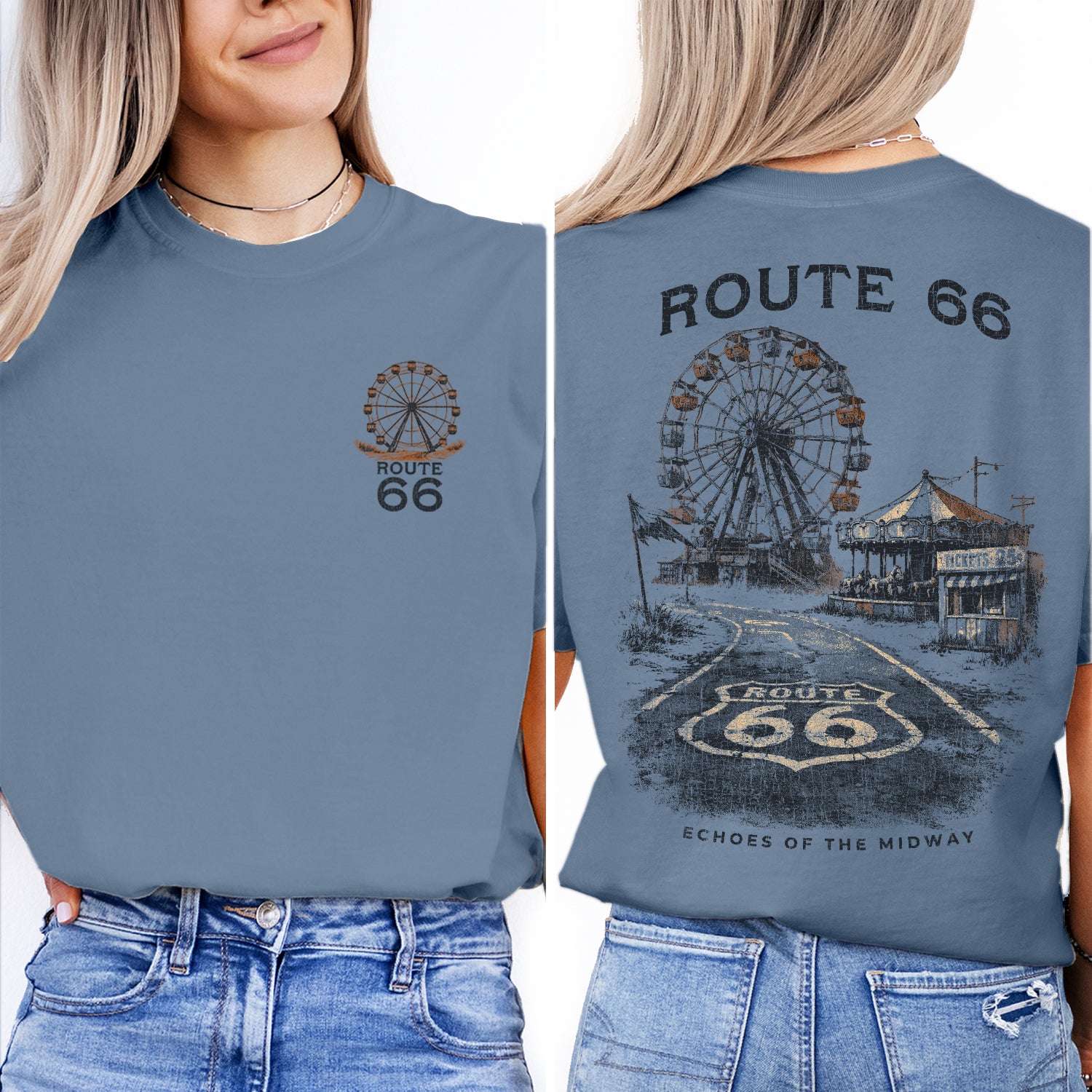 Route 66 Shirt Vintage Road Trip Tee, Retro Highway Graphic T-Shirt, Americana Travel Tee, Classic Route 66 Gift