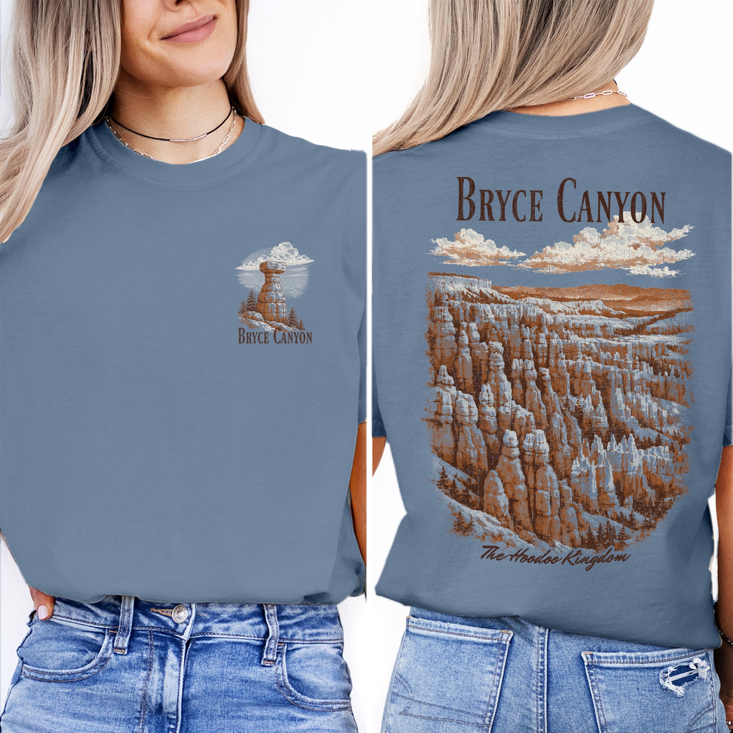 Bryce Canyon National Park Shirt, Utah Travel Tee, Hoodoo Kingdom Vintage Landscape T-Shirt, Hiking Souvenir Gift for Nature Lovers