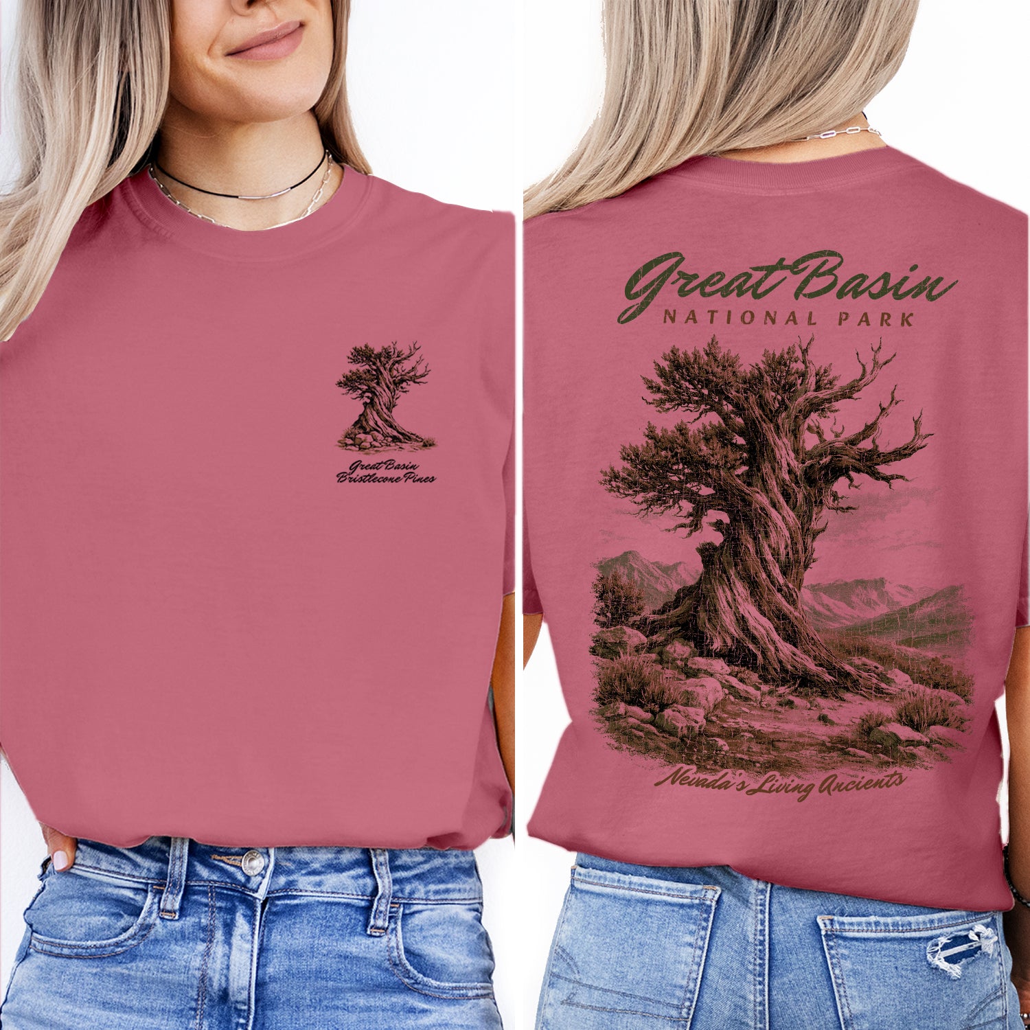Great Basin National Park T-Shirt, Bristlecone Pine Tree Shirt, Nevada Travel Tee, Vintage Nature Hiking Shirt, Park Souvenir