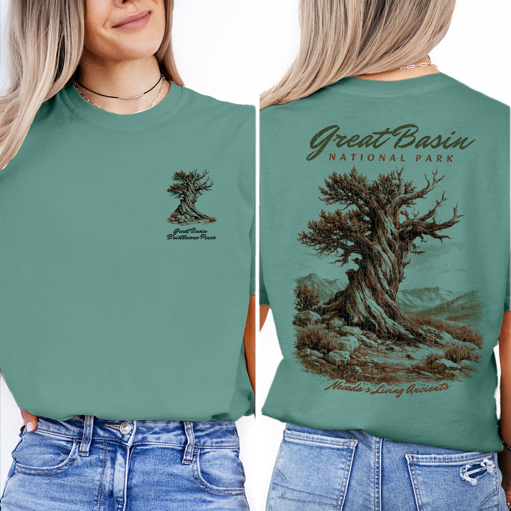 Great Basin National Park T-Shirt, Bristlecone Pine Tree Shirt, Nevada Travel Tee, Vintage Nature Hiking Shirt, Park Souvenir