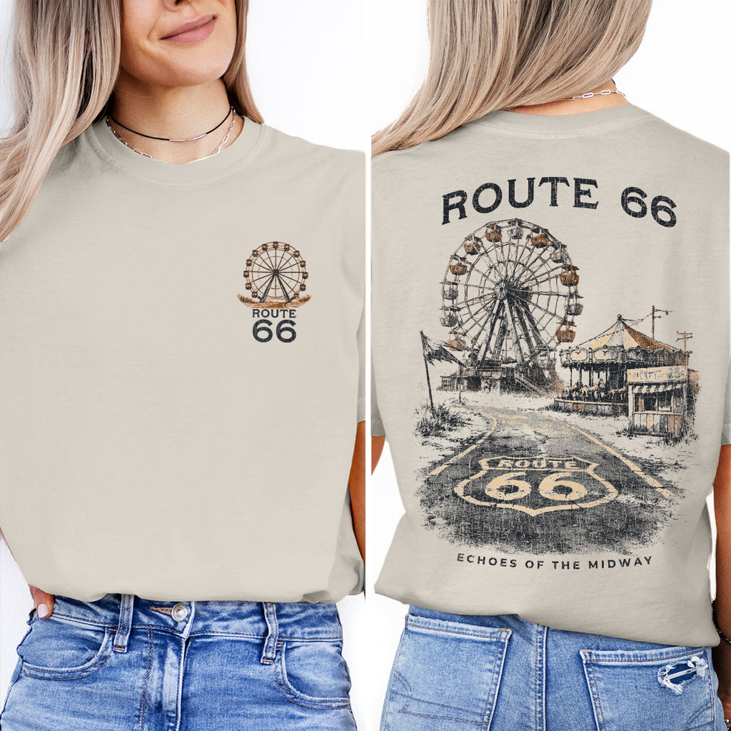 Route 66 Shirt Vintage Road Trip Tee, Retro Highway Graphic T-Shirt, Americana Travel Tee, Classic Route 66 Gift