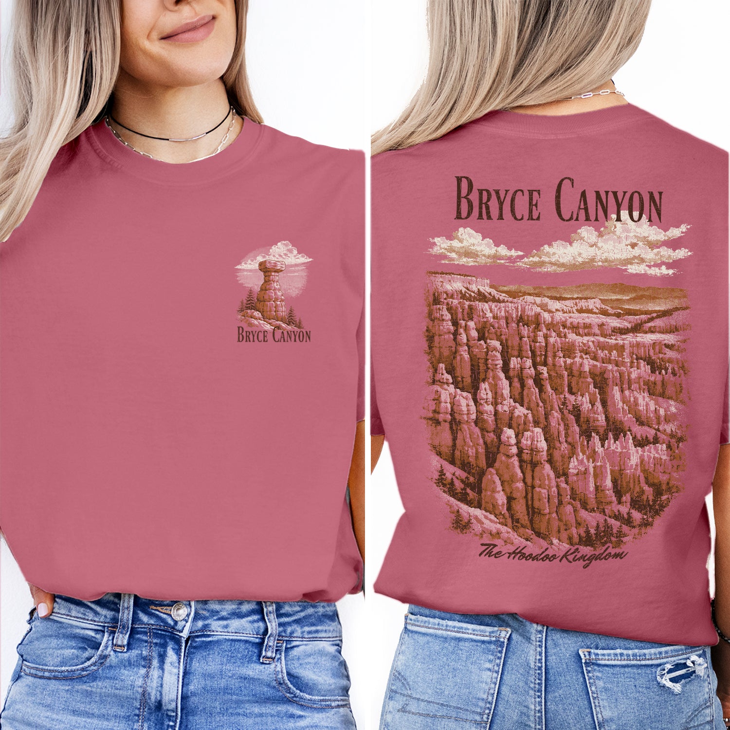 Bryce Canyon National Park Shirt, Utah Travel Tee, Hoodoo Kingdom Vintage Landscape T-Shirt, Hiking Souvenir Gift for Nature Lovers