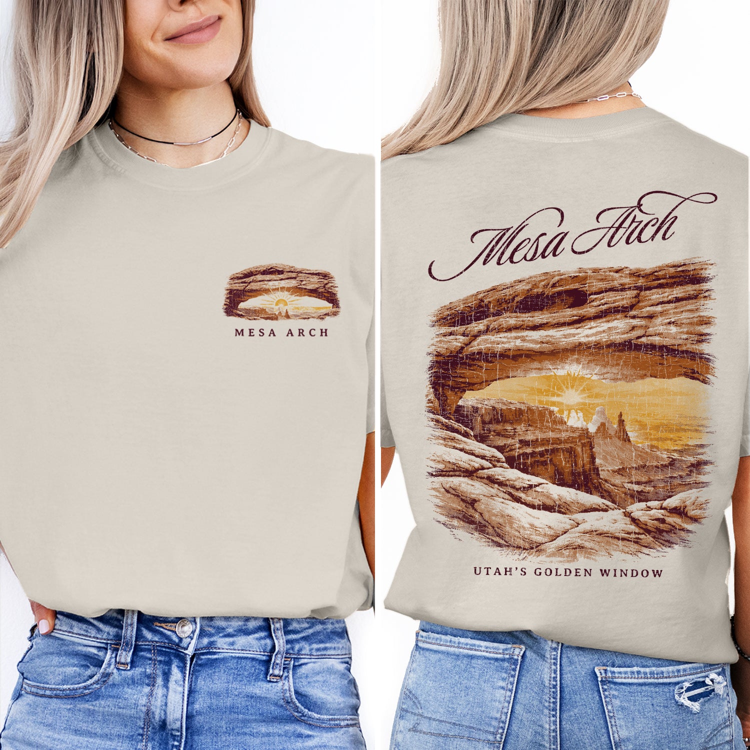 Mesa Arch Canyonlands Utah T-Shirt, Sunrise Desert Arch Graphic Tee, Canyonlands National Park Shirt, Utah Travel Souvenir