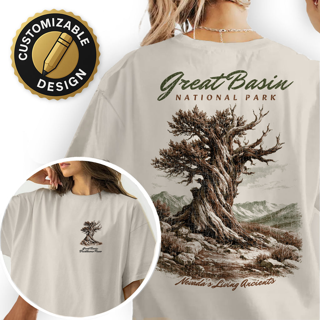 Great Basin National Park T-Shirt, Bristlecone Pine Tree Shirt, Nevada Travel Tee, Vintage Nature Hiking Shirt, Park Souvenir