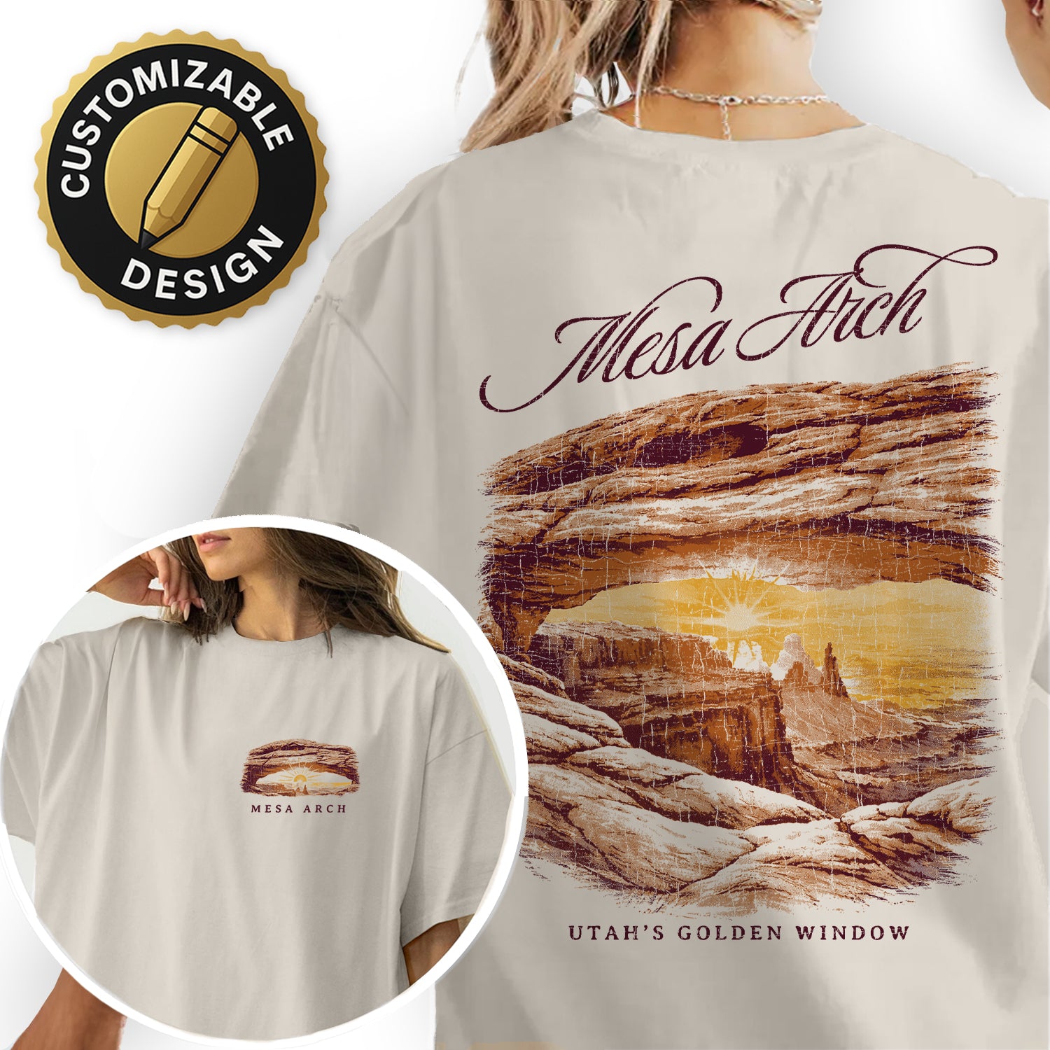 Mesa Arch Canyonlands Utah T-Shirt, Sunrise Desert Arch Graphic Tee, Canyonlands National Park Shirt, Utah Travel Souvenir