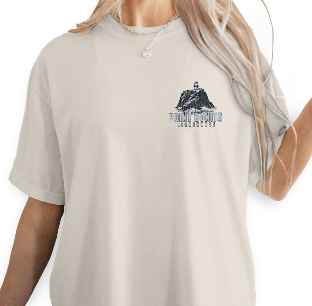 Point Bonita Lighthouse Shirt, California Coastal Tee, San Francisco Bay T-Shirt, Vintage Lighthouse Graphic Tee, Ocean Travel Gift