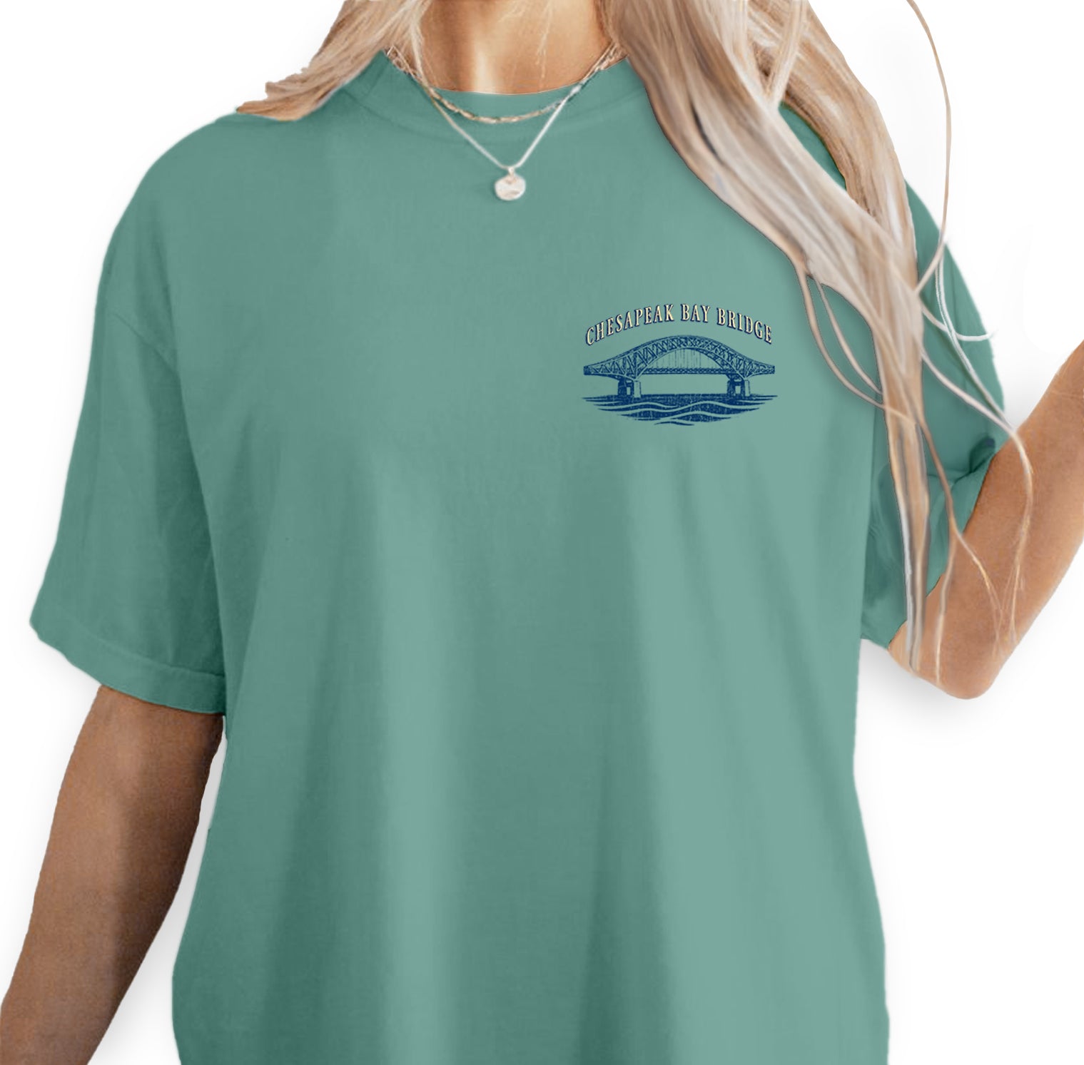 Chesapeake Bay Bridge Shirt, Maryland Coastal Tee, Bridge Graphic T-Shirt, Vintage Travel Tee, Chesapeake Bay Gift