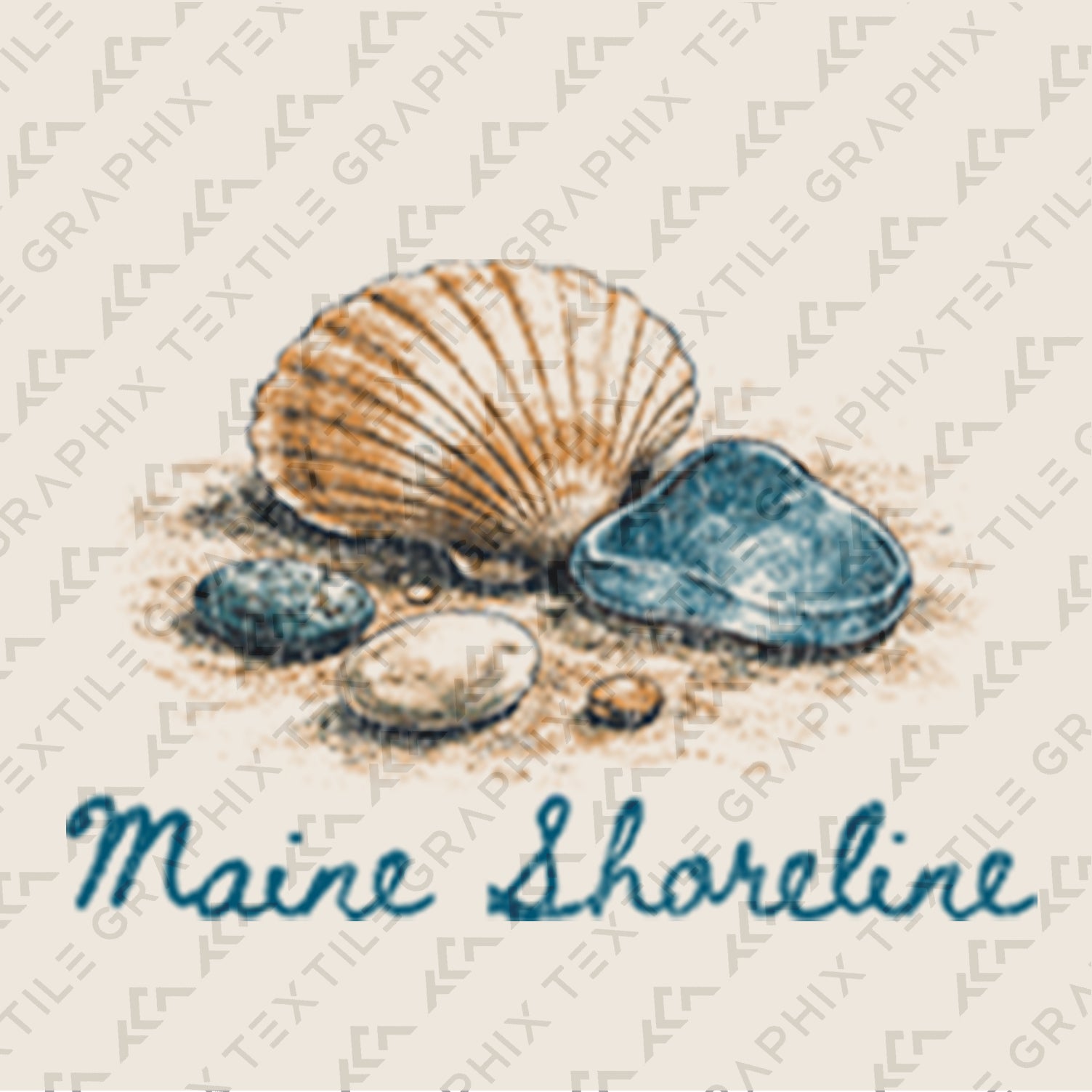Maine Shoreline Shirt, Coastal Seashell Tee, Beach Driftwood T-Shirt, Vintage Ocean Graphic Tee, New England Coastal Gift