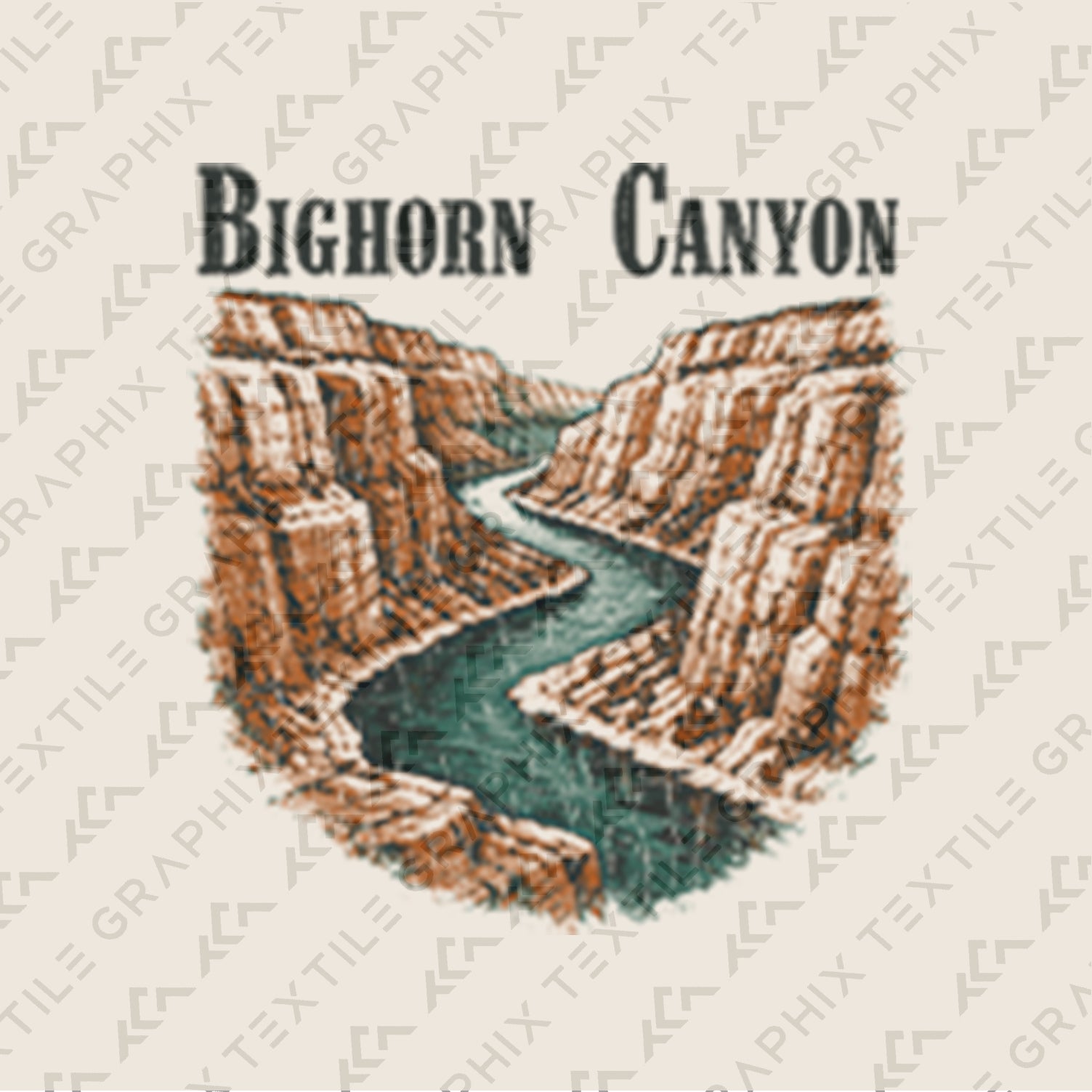 Bighorn Canyon Wyoming Shirt, Vintage Canyon River Tee, Nature Landscape Graphic, Travel Souvenir Hiking Outdoor T-Shirt
