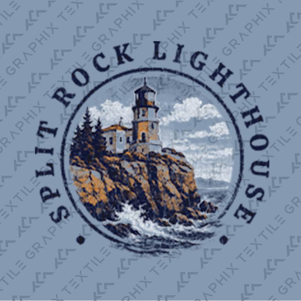 Split Rock Lighthouse Minnesota T-Shirt, North Shore Lake Superior Tee, Coastal Cliff Lighthouse Shirt, Vintage Travel Graphic