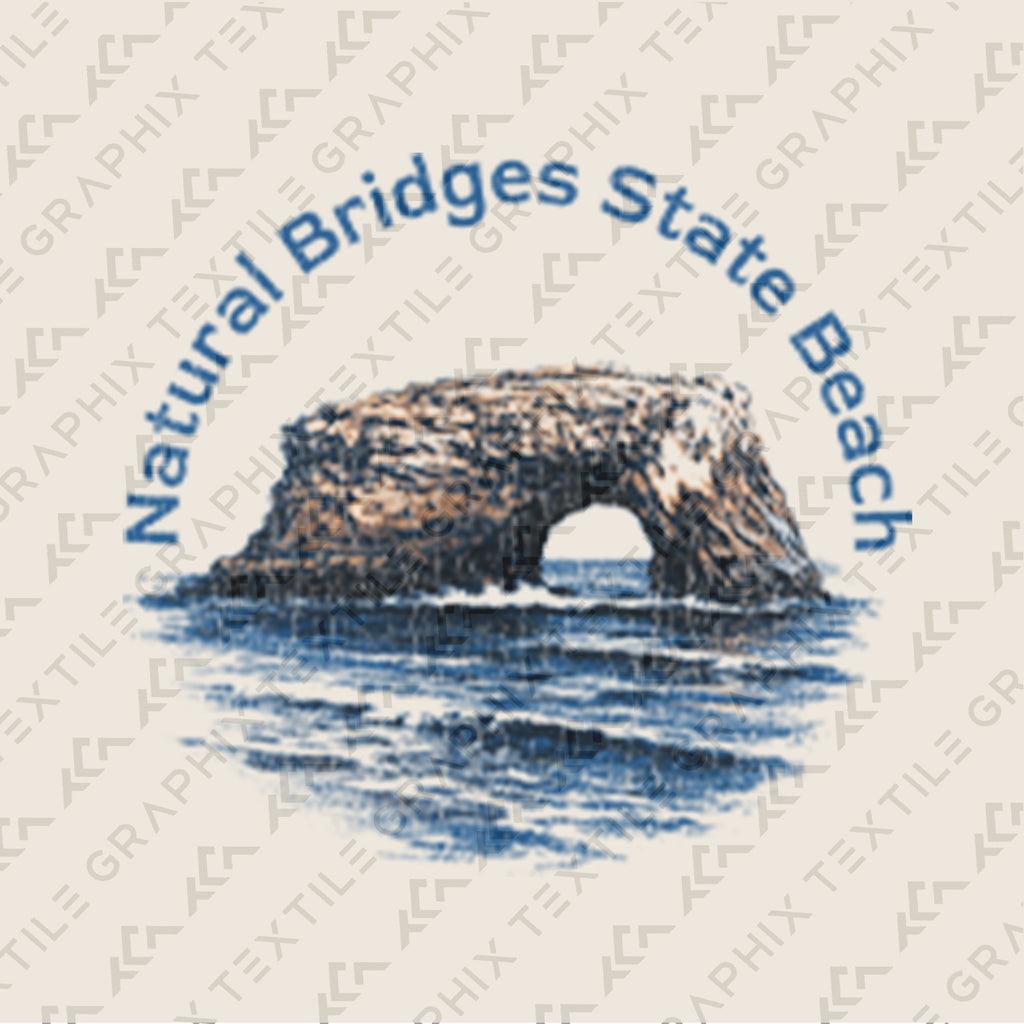 Natural Bridges State Beach Shirt, California Coastal Tee, Ocean Arch Rock T-Shirt, Vintage Beach Graphic Tee, Santa Cruz Gift