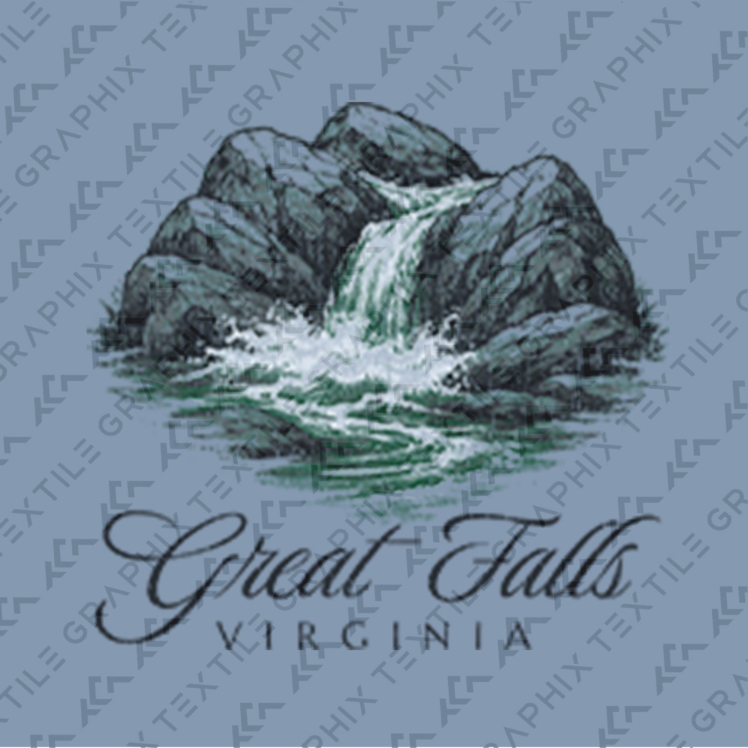 Great Falls Virginia Waterfall T-Shirt, Scenic Nature Travel Tee, Virginia Souvenir Shirt, Hiking Adventure Graphic Tee