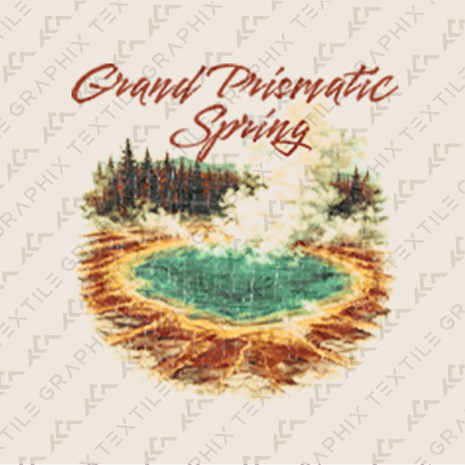 Grand Prismatic Spring Yellowstone T-Shirt, Wyoming Travel Tee, Colorful Hot Spring Graphic Shirt, National Park Souvenir Tee