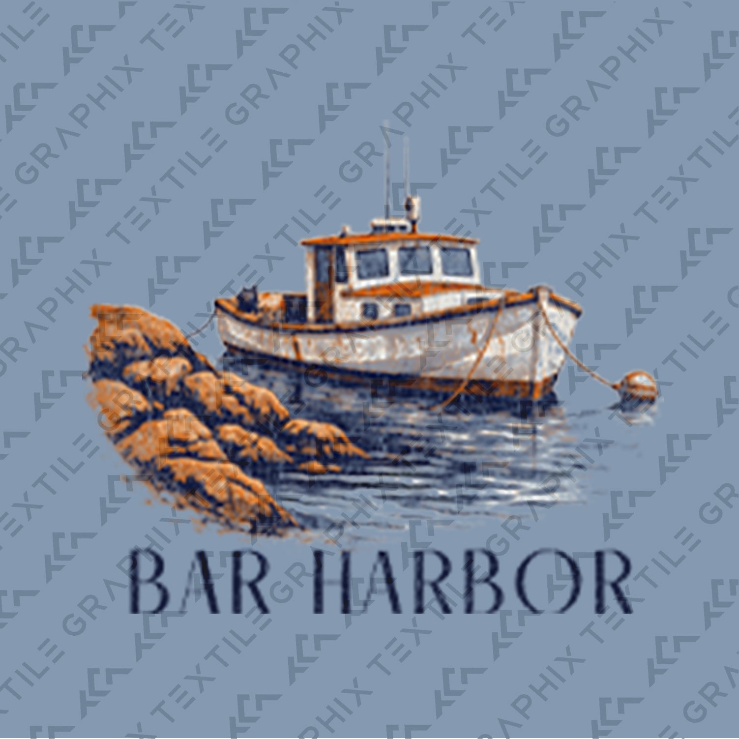 Bar Harbor Maine Shirt, Coastal Boat Tee, Vintage Harbor Graphic T-Shirt, Nautical Lobster Boat Shirt, Maine Coast Gift