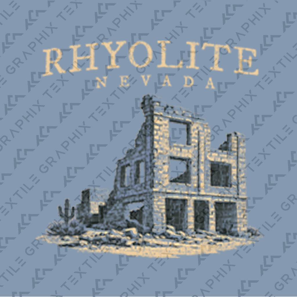 Rhyolite Nevada Ghost Town T-Shirt, Vintage Old West Desert Shirt, Rhyolite Ruins Graphic Tee, Nevada Travel Souvenir Tee
