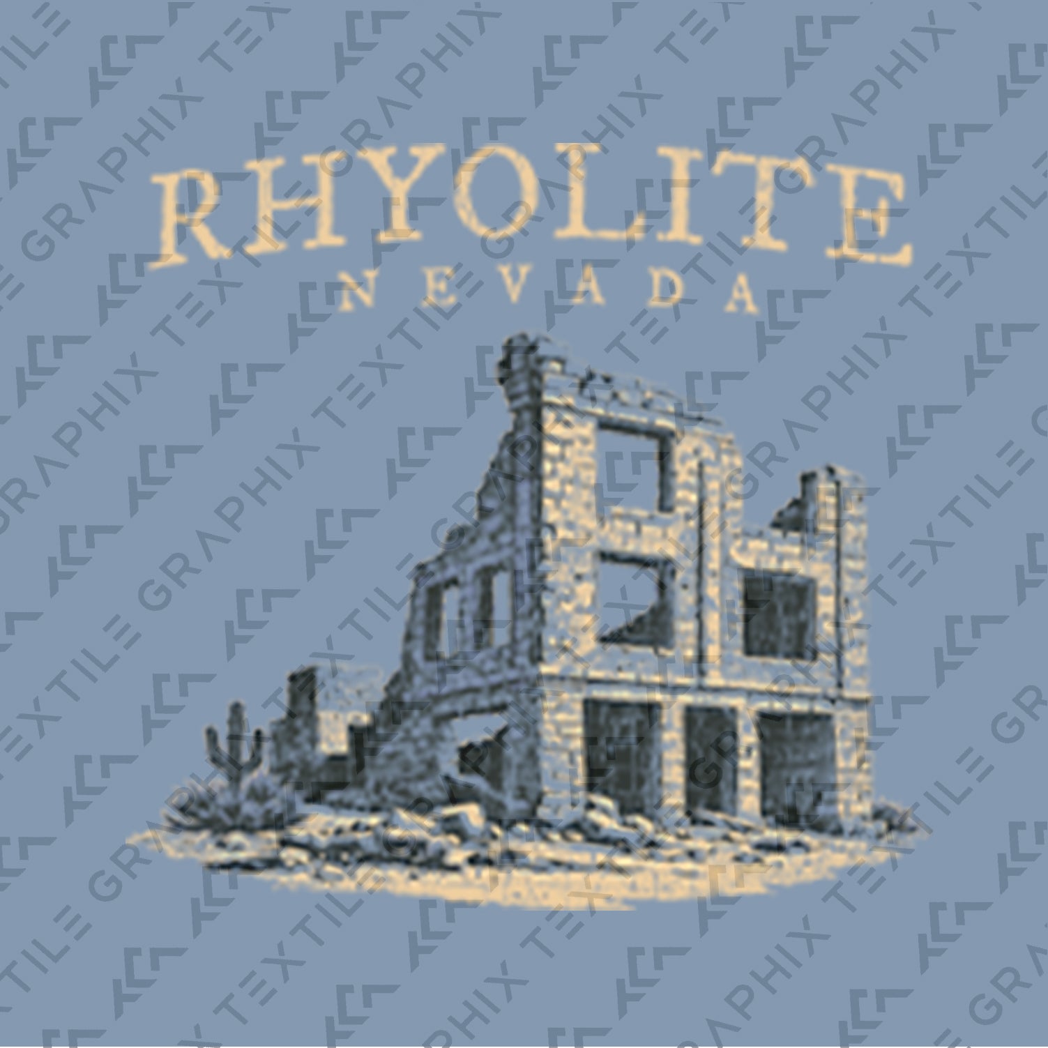 Rhyolite Nevada Ghost Town T-Shirt, Vintage Old West Desert Shirt, Rhyolite Ruins Graphic Tee, Nevada Travel Souvenir Tee