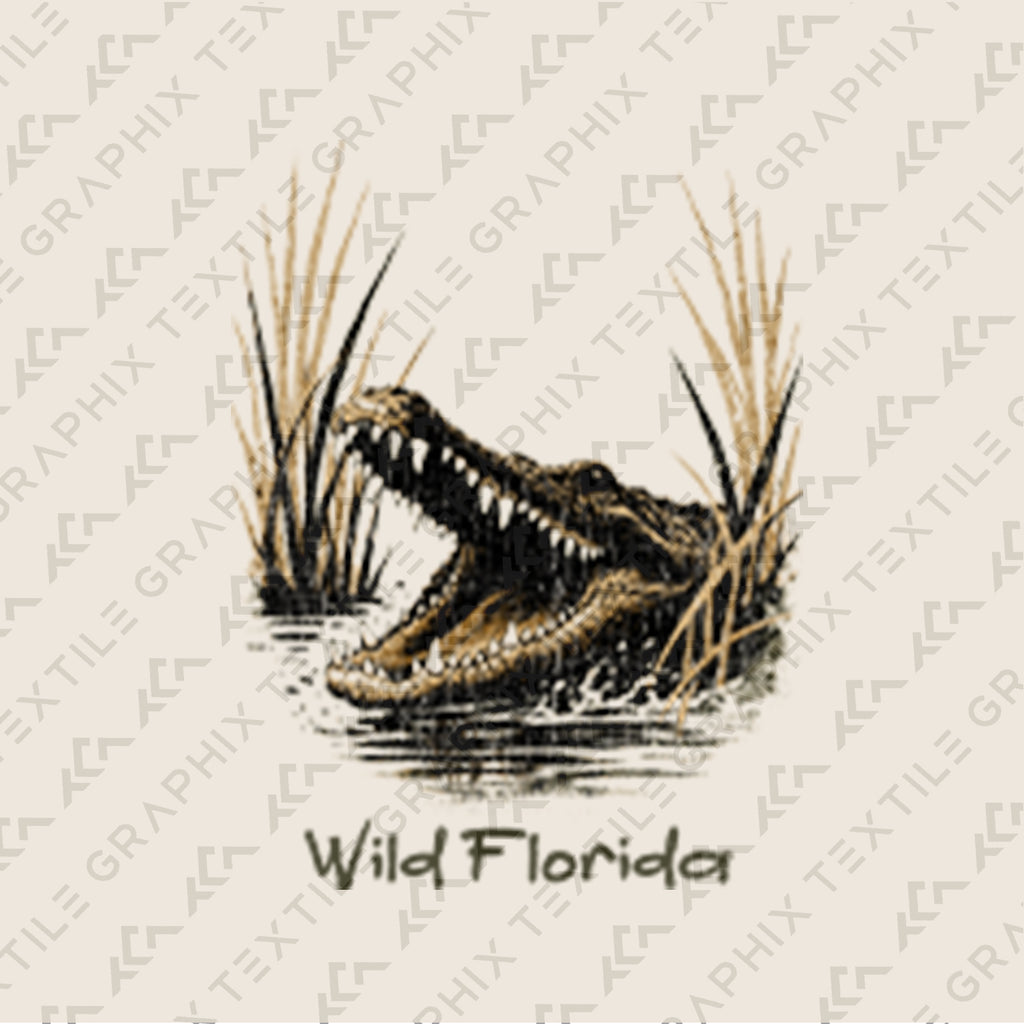 Wild Florida Alligator T-Shirt Vintage Gator Tee | Everglades Wildlife Shirt | Florida Travel Souvenir Gift