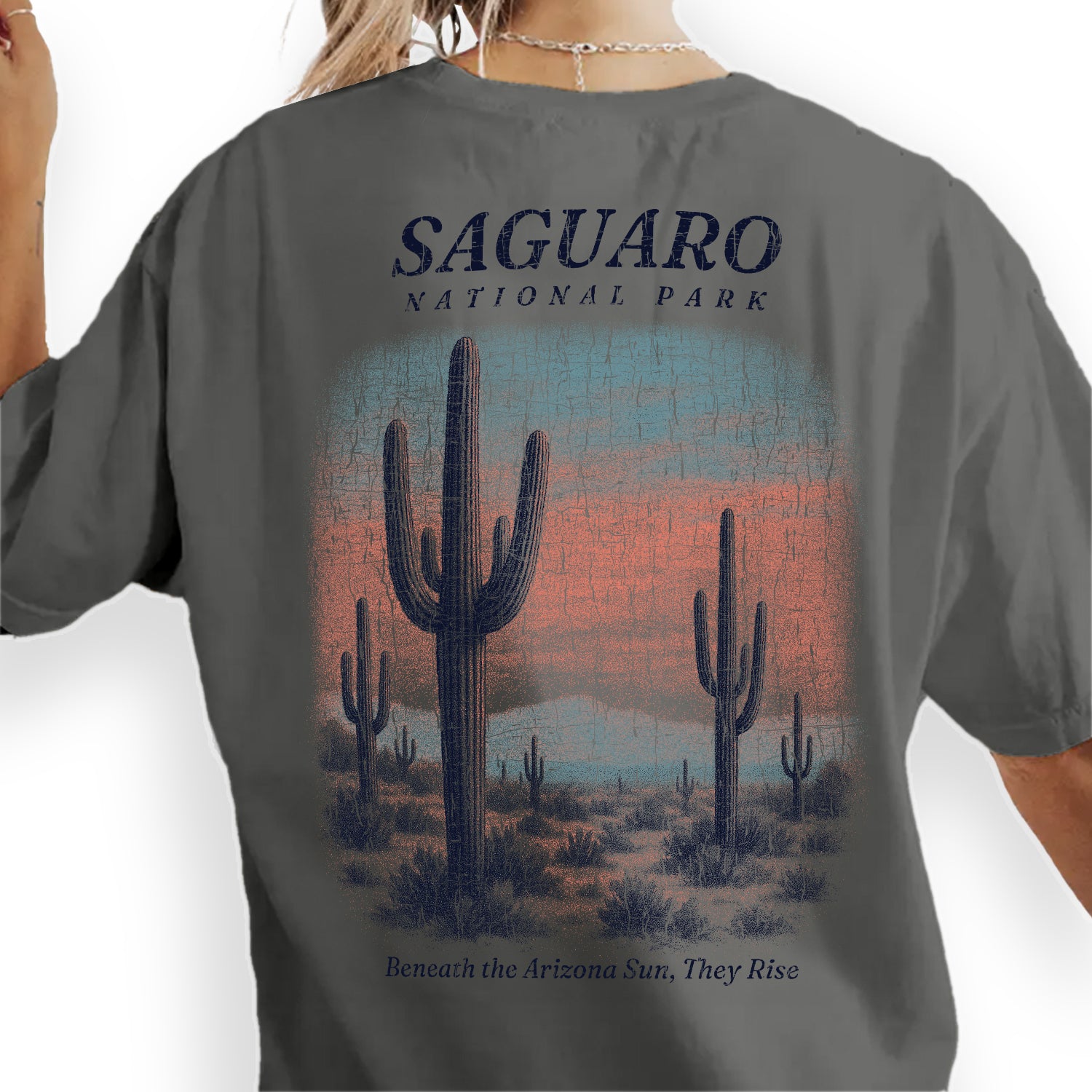 Saguaro National Park T-Shirt Arizona Desert Cactus Tee | Vintage Southwest Travel Souvenir Shirt | Tucson Nature Graphic