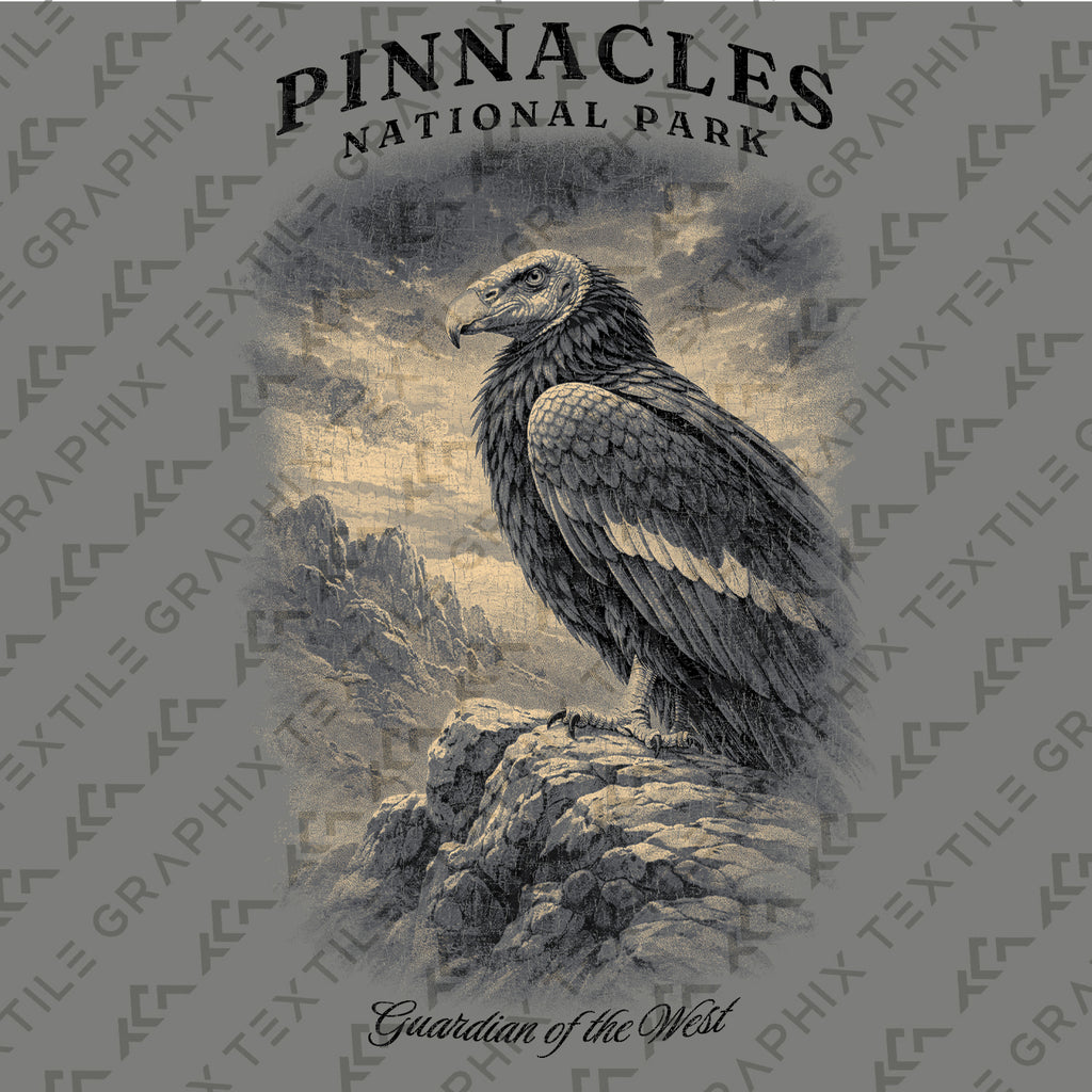 Pinnacles National Park Shirt, California Condor Tee, Vintage National Park Graphic T-Shirt, Guardian of the West