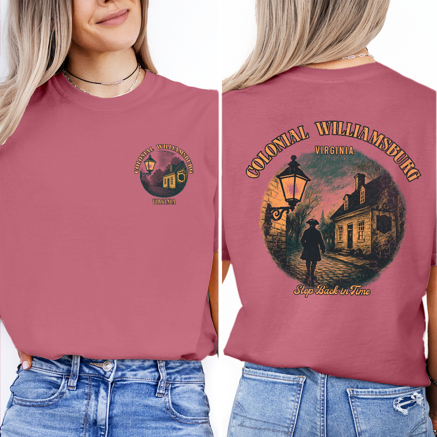 Colonial Williamsburg T-Shirt | Virginia Historic Graphic Tee | Vintage Travel Souvenir Shirt | Step Back in Time Top
