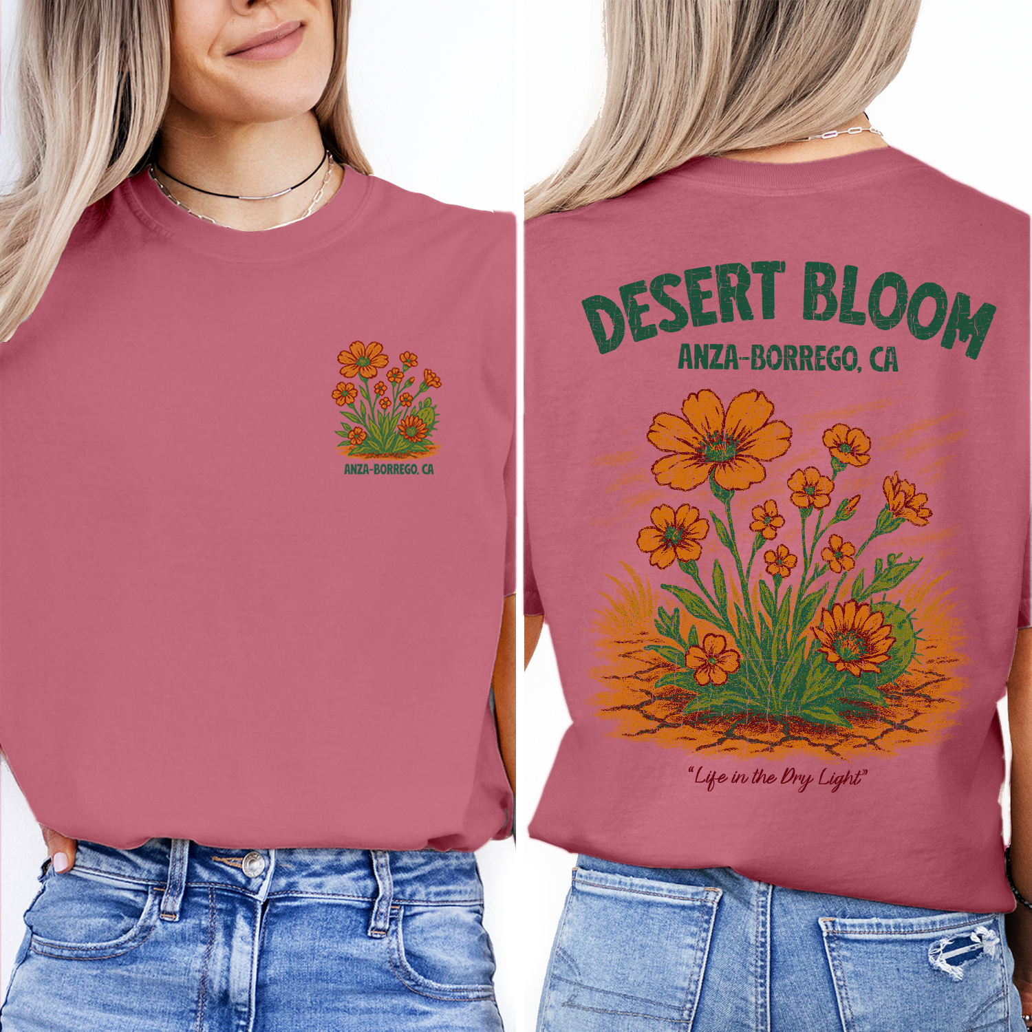Anza-Borrego Desert Bloom T-Shirt | California Wildflower Tee | Vintage Desert Nature Shirt | Botanical Park Souvenir