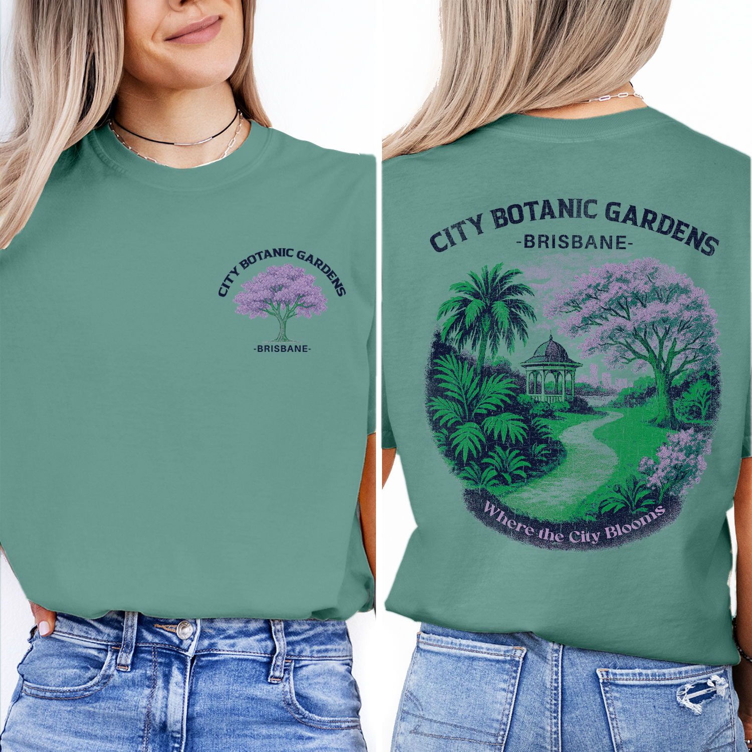 City Botanic Gardens Brisbane T-Shirt | Botanical Garden Tee | Brisbane Australia Travel Souvenir Shirt