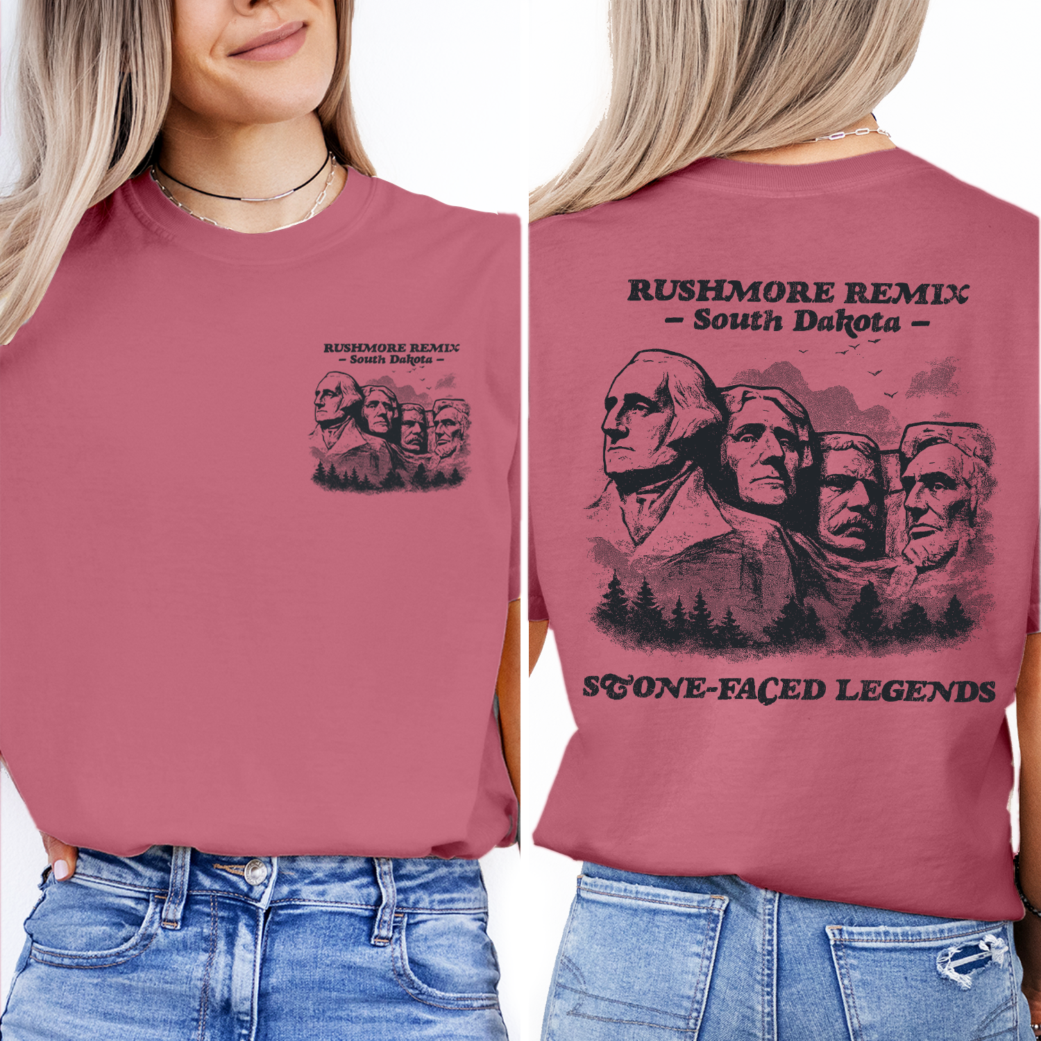 Mount Rushmore T-Shirt | South Dakota Souvenir Tee | Vintage Presidents Graphic Shirt | Scenic Black Hills Travel Gift