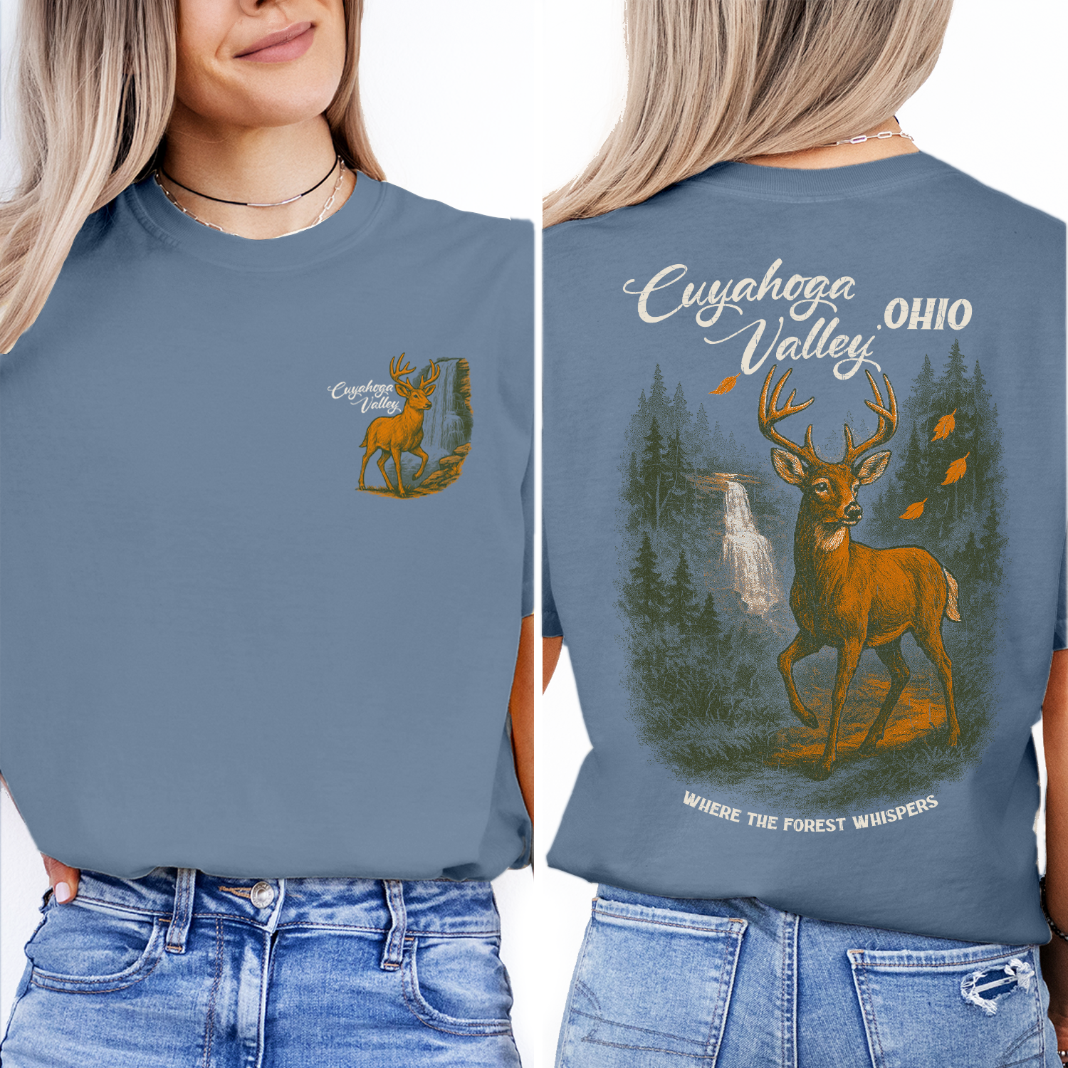 Cuyahoga Valley Ohio T-Shirt | Deer Forest Graphic Tee | National Park Souvenir Shirt | Where the Forest Whispers Top