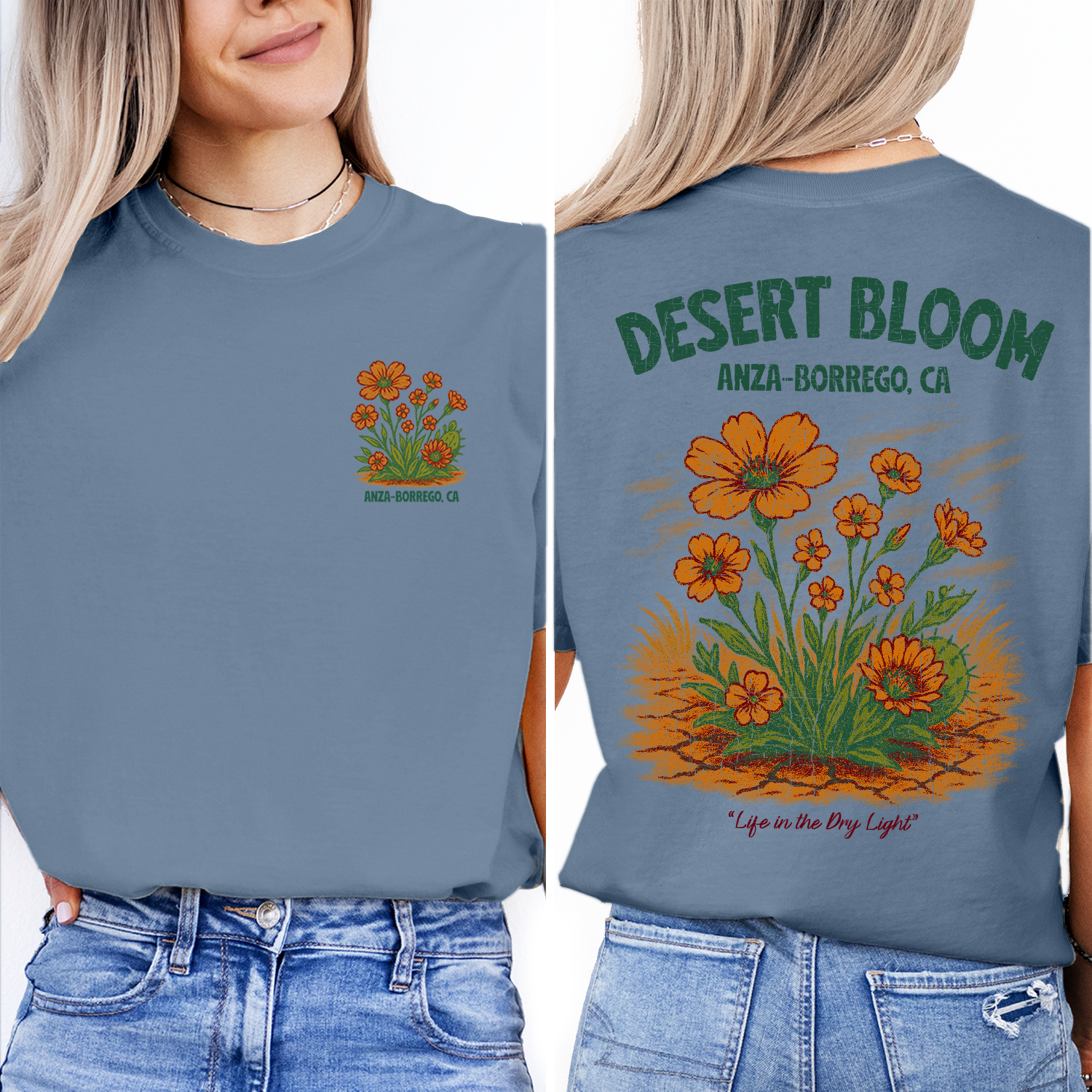 Anza-Borrego Desert Bloom T-Shirt | California Wildflower Tee | Vintage Desert Nature Shirt | Botanical Park Souvenir