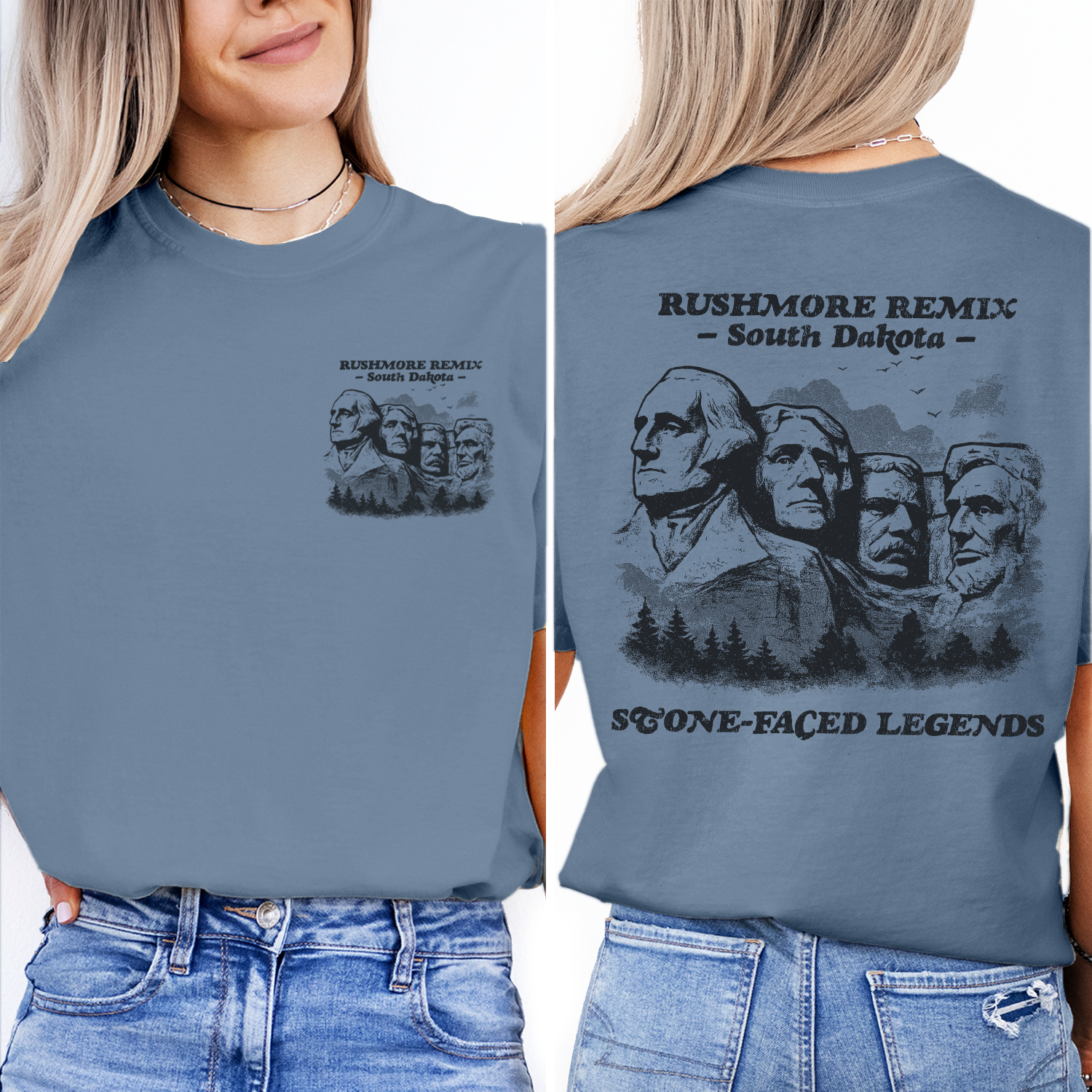 Mount Rushmore T-Shirt | South Dakota Souvenir Tee | Vintage Presidents Graphic Shirt | Scenic Black Hills Travel Gift