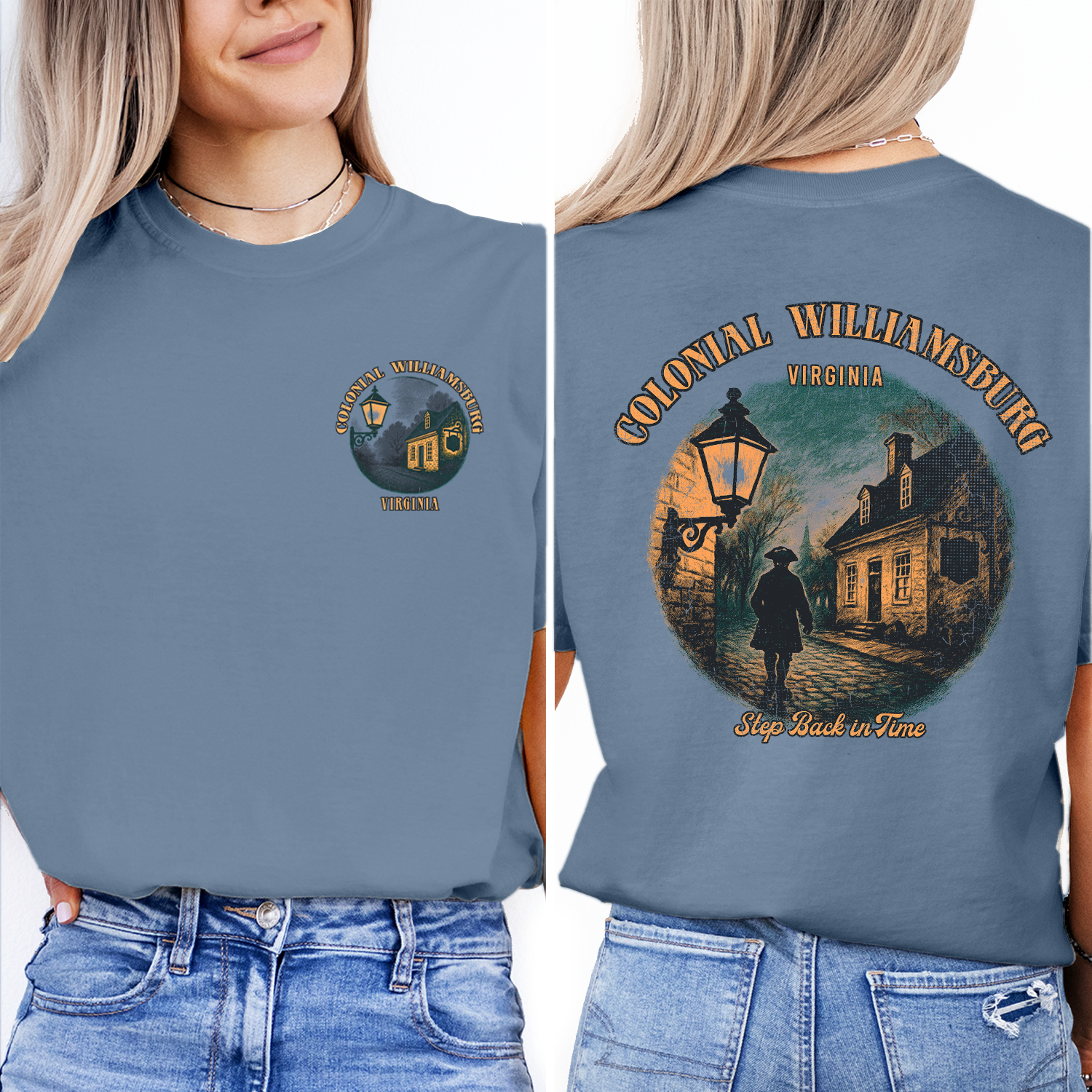 Colonial Williamsburg T-Shirt | Virginia Historic Graphic Tee | Vintage Travel Souvenir Shirt | Step Back in Time Top