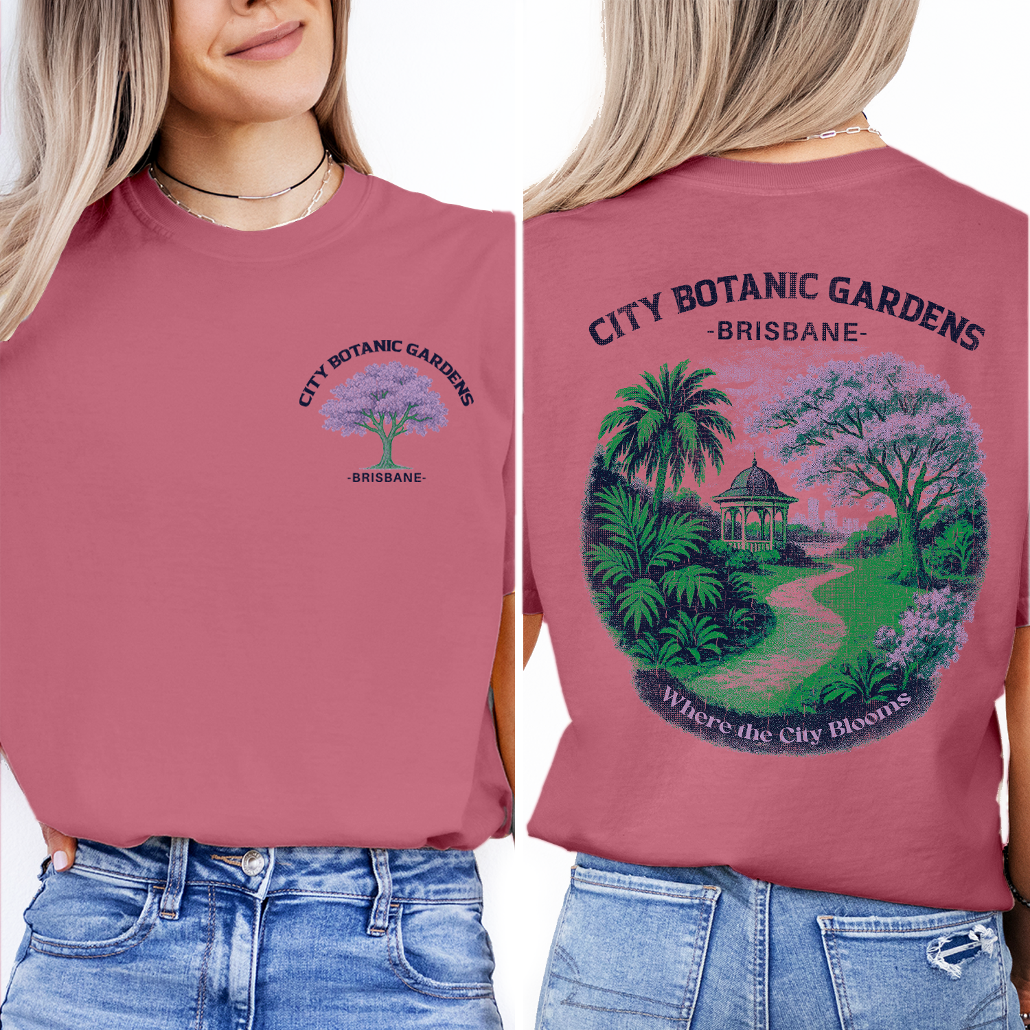 City Botanic Gardens Brisbane T-Shirt | Botanical Garden Tee | Brisbane Australia Travel Souvenir Shirt
