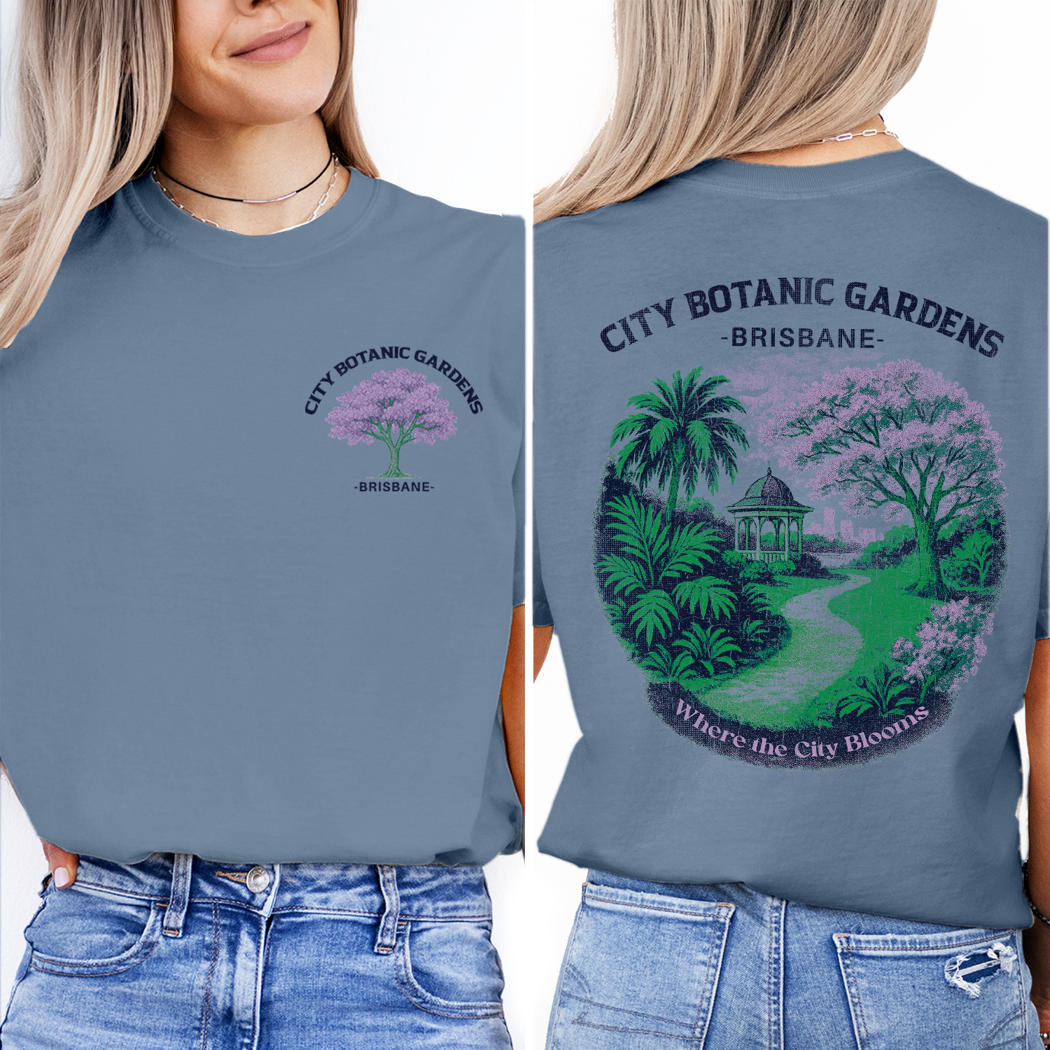 City Botanic Gardens Brisbane T-Shirt | Botanical Garden Tee | Brisbane Australia Travel Souvenir Shirt