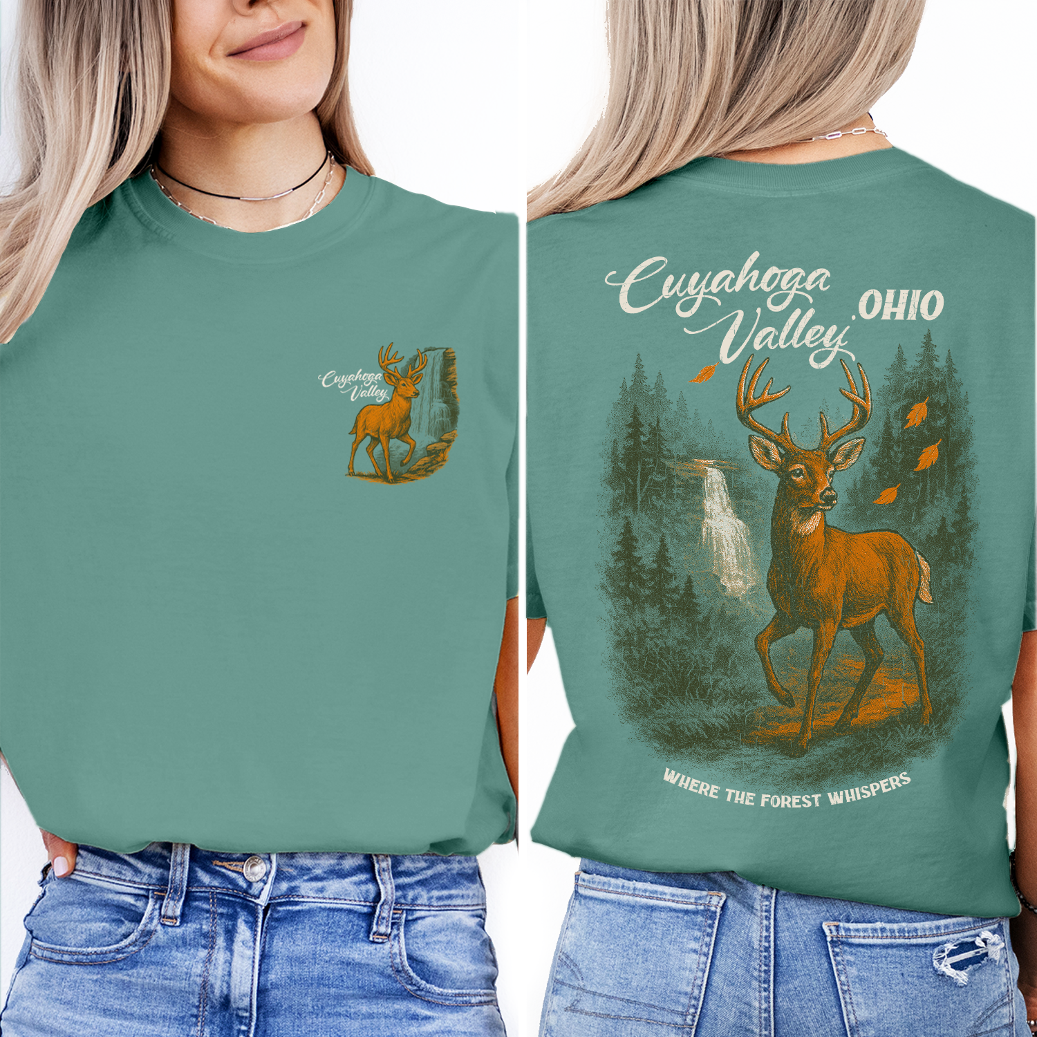 Cuyahoga Valley Ohio T-Shirt | Deer Forest Graphic Tee | National Park Souvenir Shirt | Where the Forest Whispers Top
